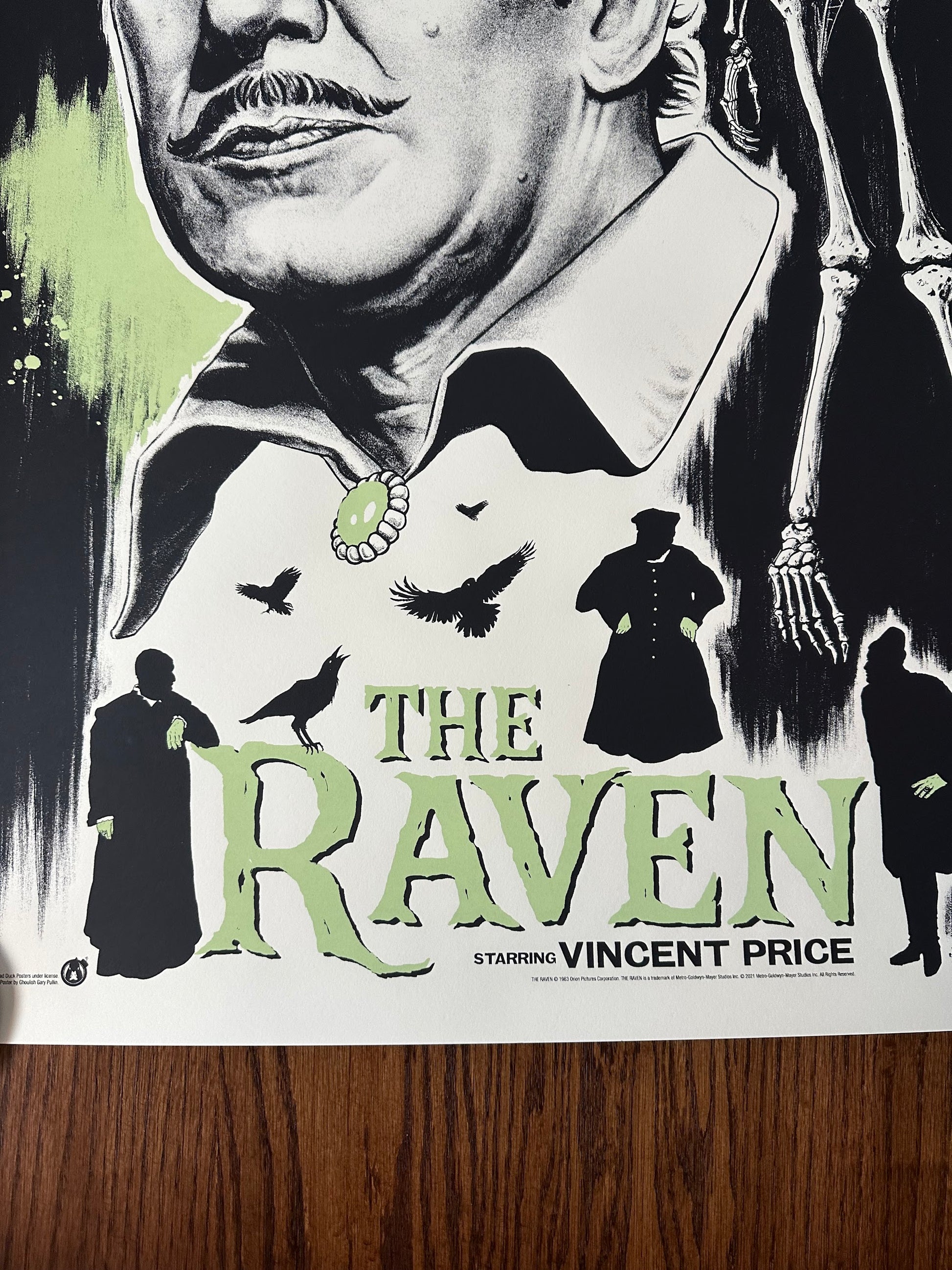 Ghoulish Gary - The Raven GID 24x36 movie poster - detail image 4