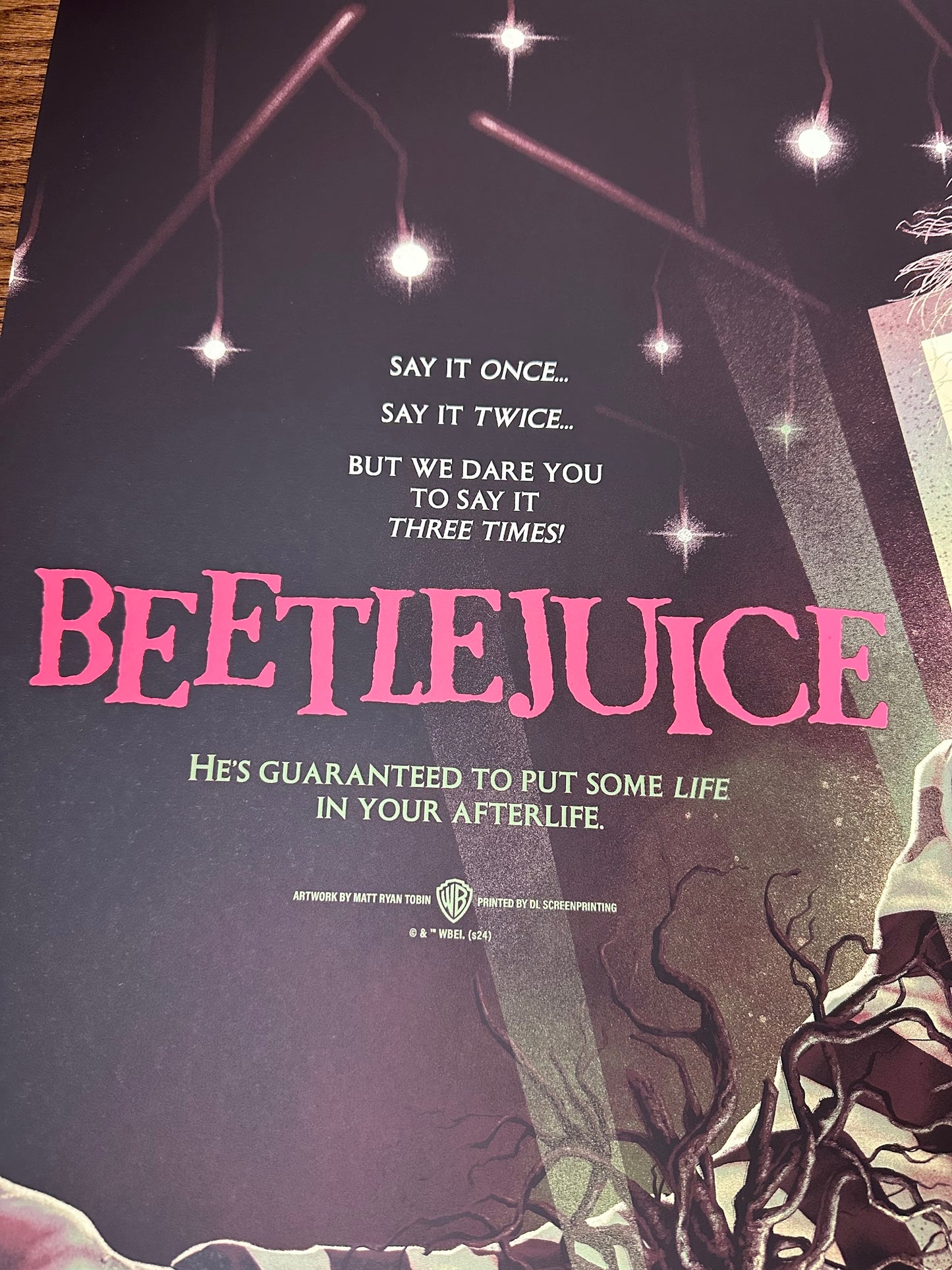 Matt Ryan Tobin - Beetlejuice Variant 36x24 movie poster - detail image 3