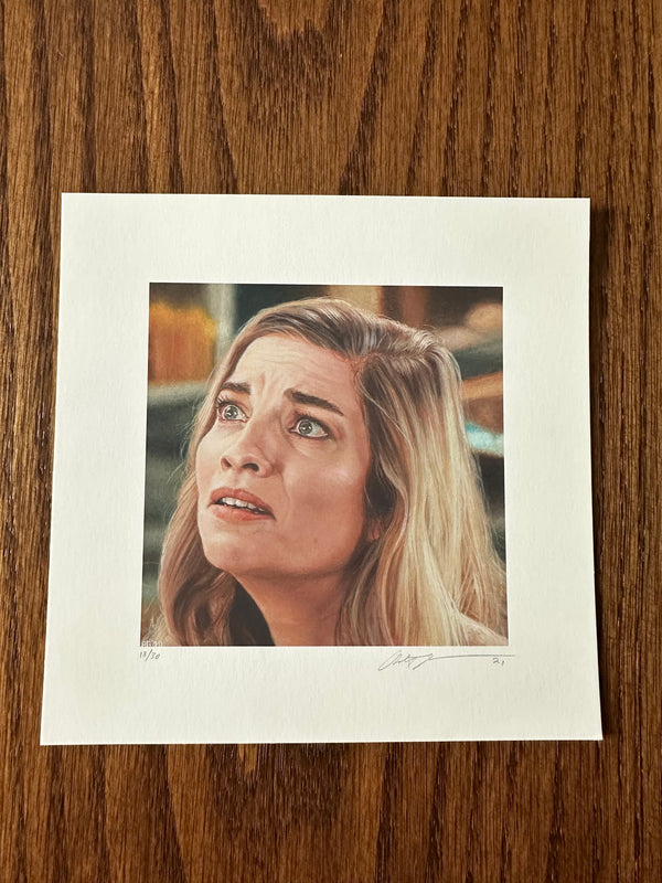 Ashton Gallagher - Schitt's Creek Alexis Rose Portrait LE Art Print - 6 x 6