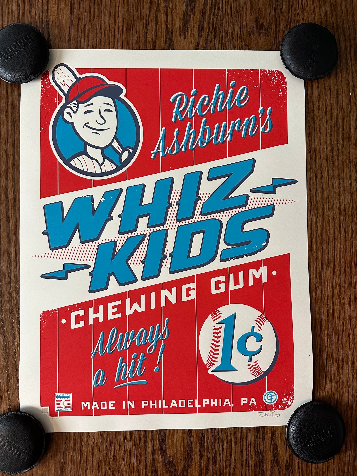 Dave Perillo - Whiz Kids Chewing Gum Ad 18x24 art print