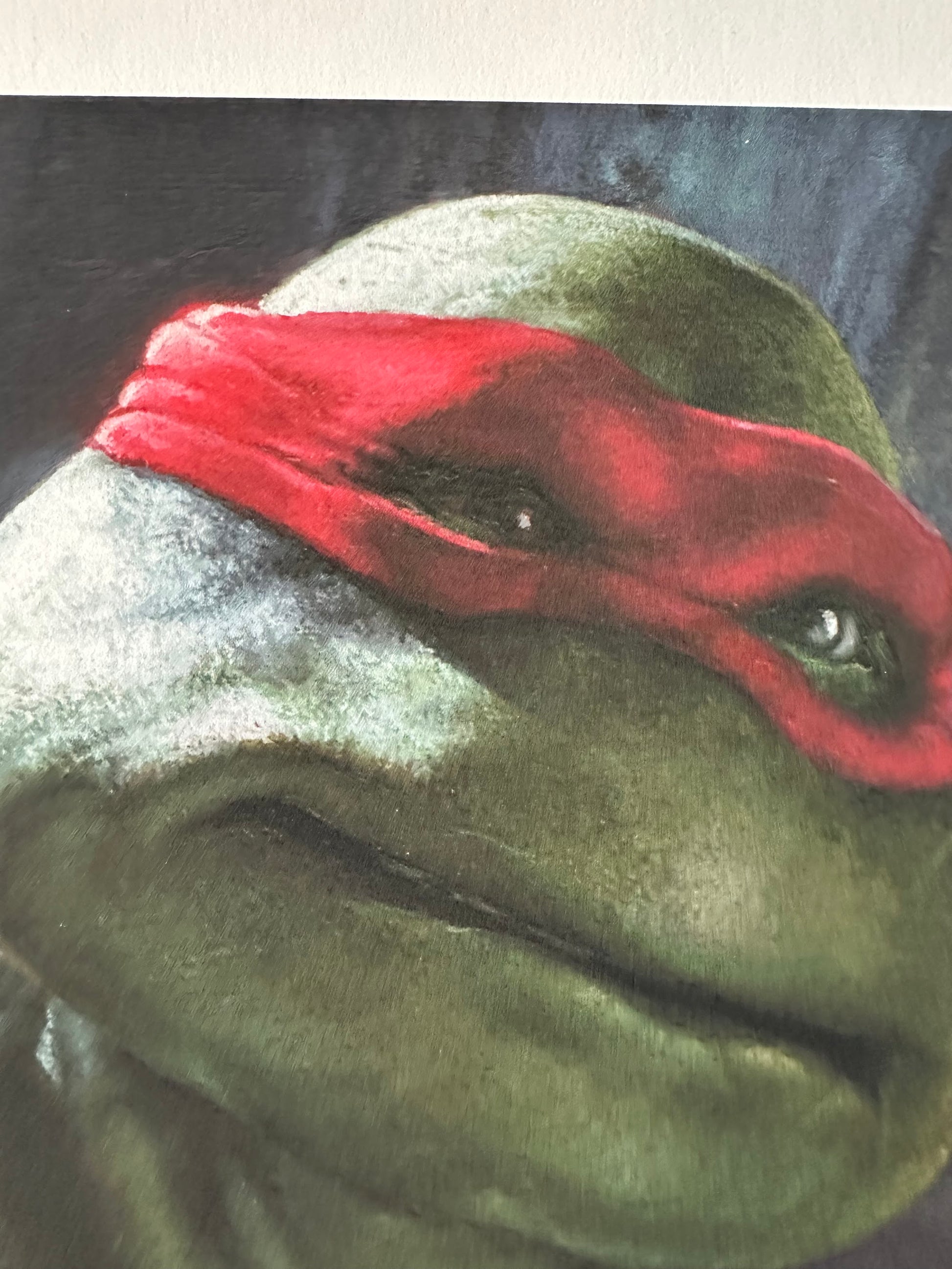 Ashton Gallagher - Teenage Mutant Ninja Turtles Raph Portrait 6x6 art print - detail image 2