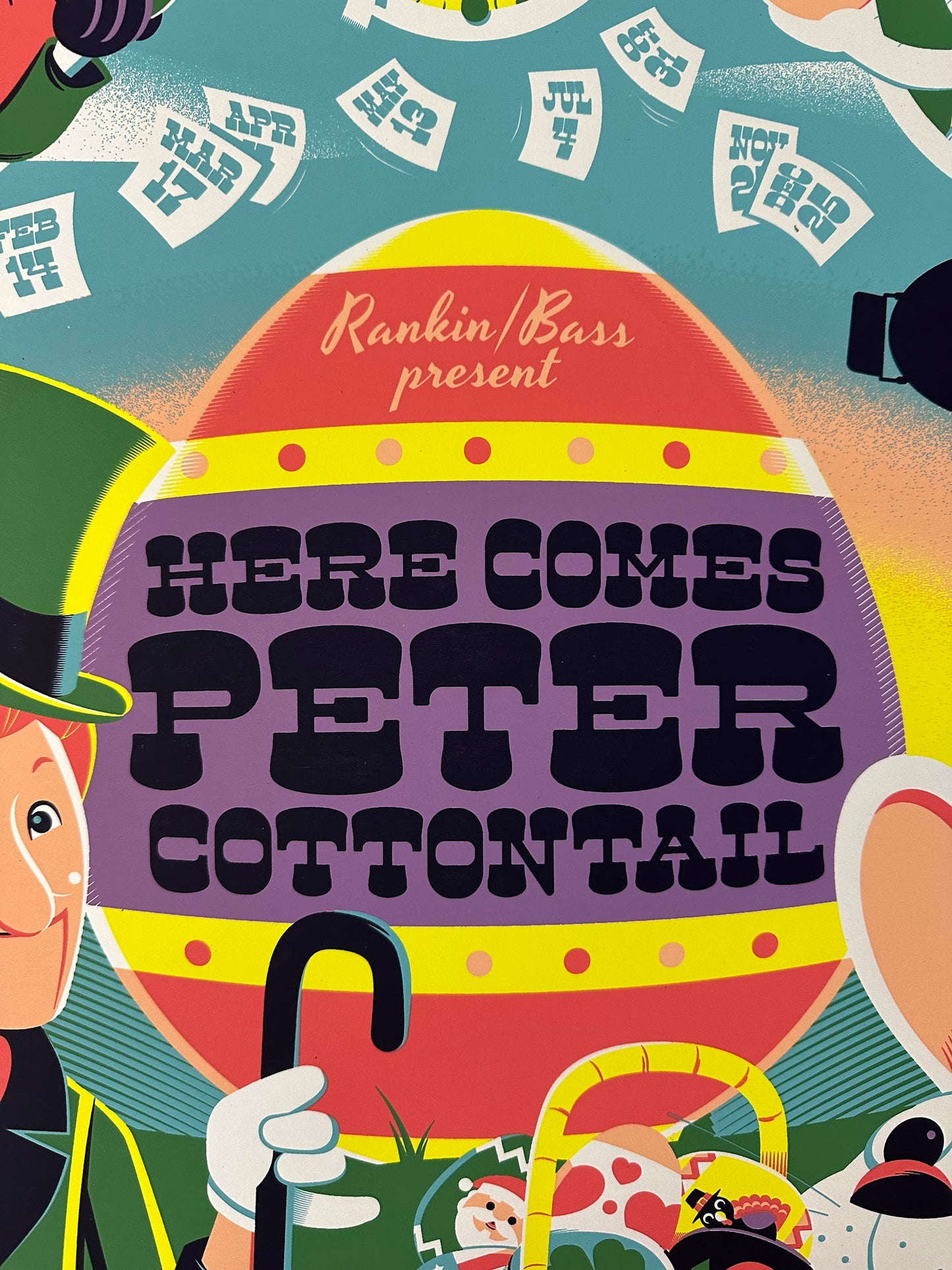 Dave Perillo - Here Comes Peter Cottontail 18x24 movie poster - detail image 2