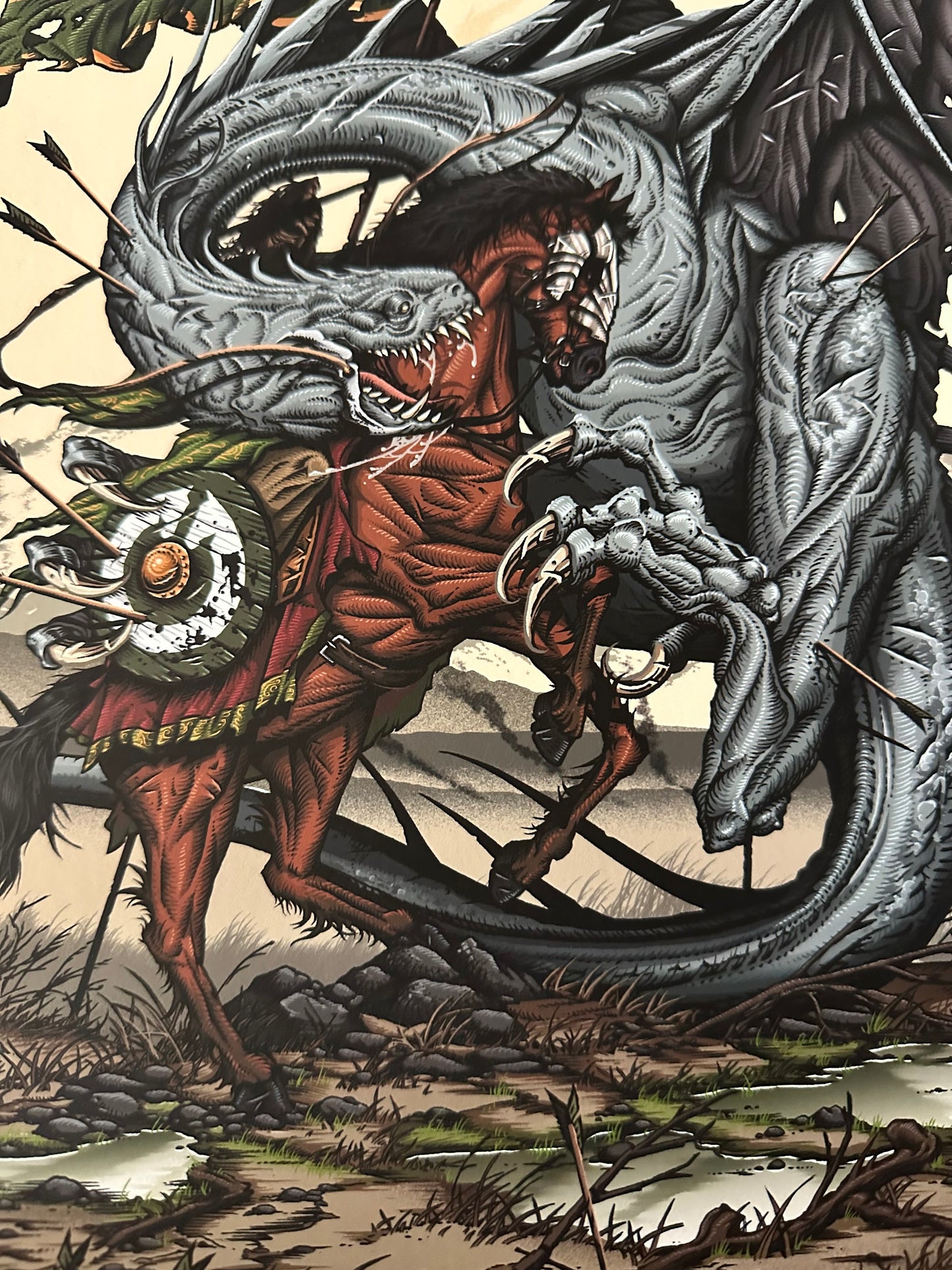 Brad Dunlop - LOTR Battle of the Pelennor Fields 12x24 movie poster - detail image 3