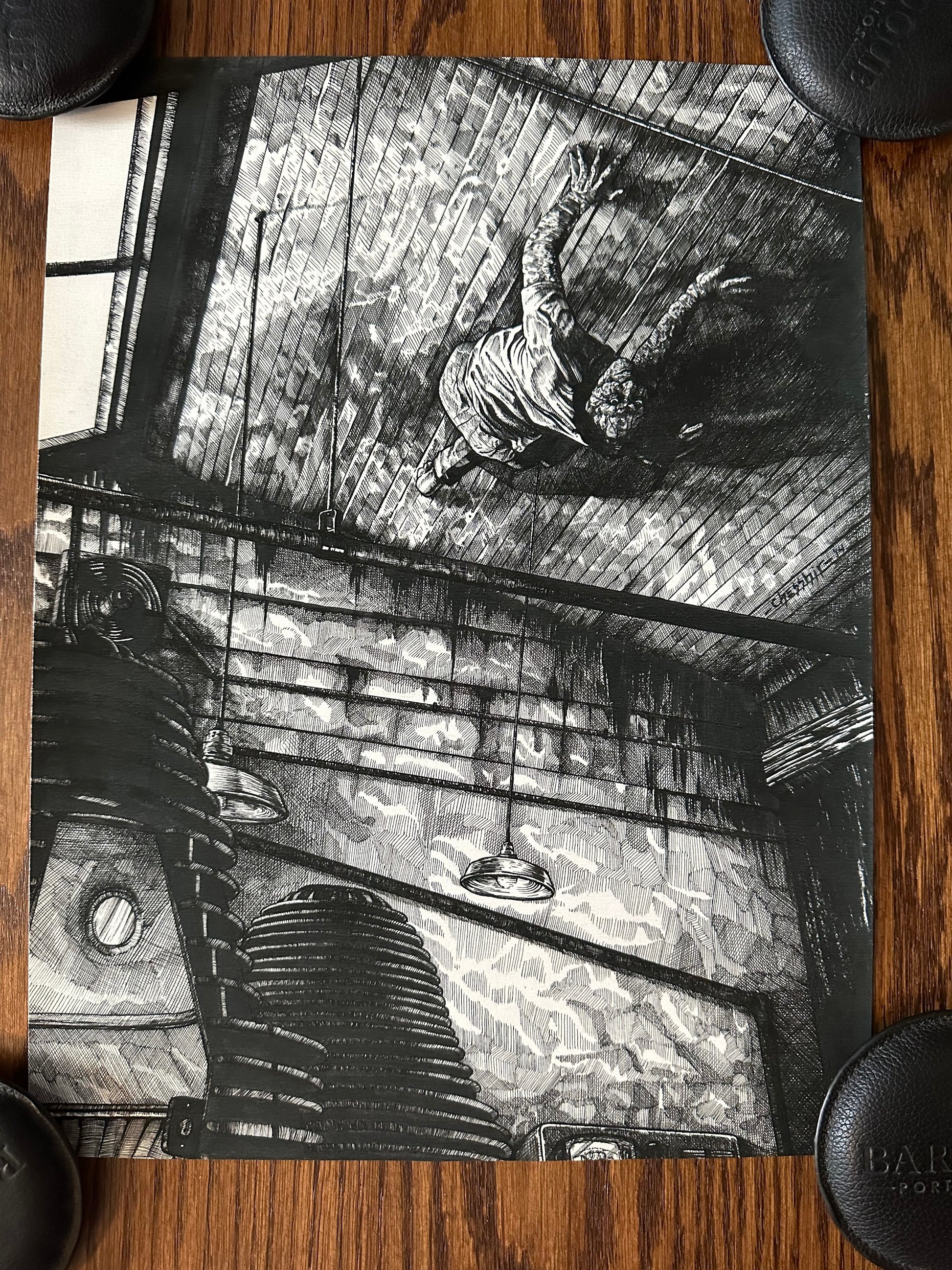 Nathan Chesshir - The Creeping Terror 16x12 art print