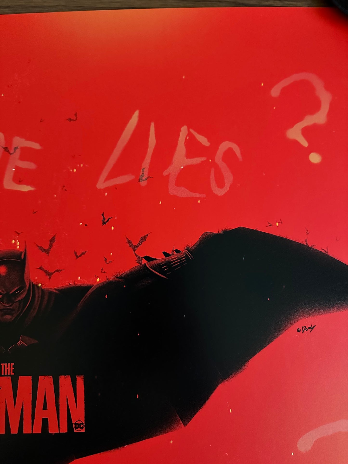 Doaly - The Batman Red Variant 24x18 movie poster - detail image 2