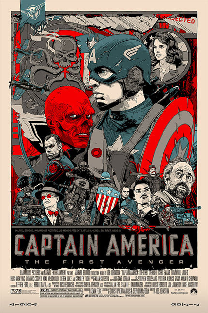 Tyler Stout - Captain America First Avenger 24x36 movie poster - detail image 8