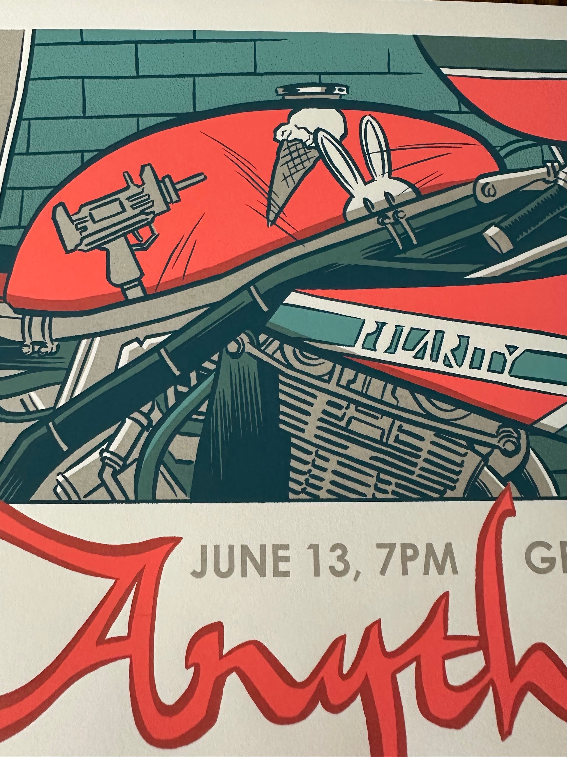 Robert Wilson IV - Say Anything Gig Poster 18x24 art print - detail image 4