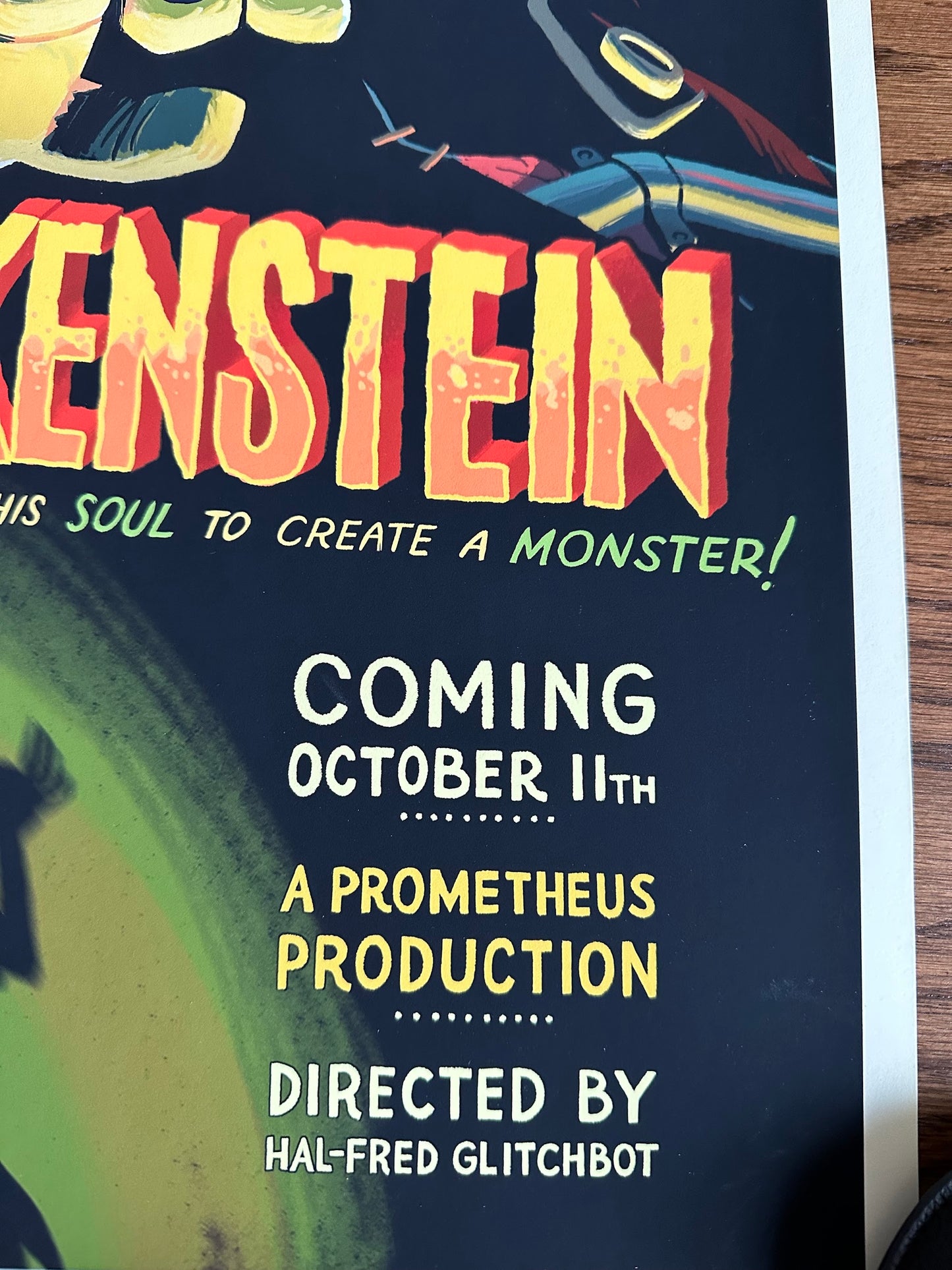 Glen Brogan - Junkenstein 16x24 movie poster - detail image 2