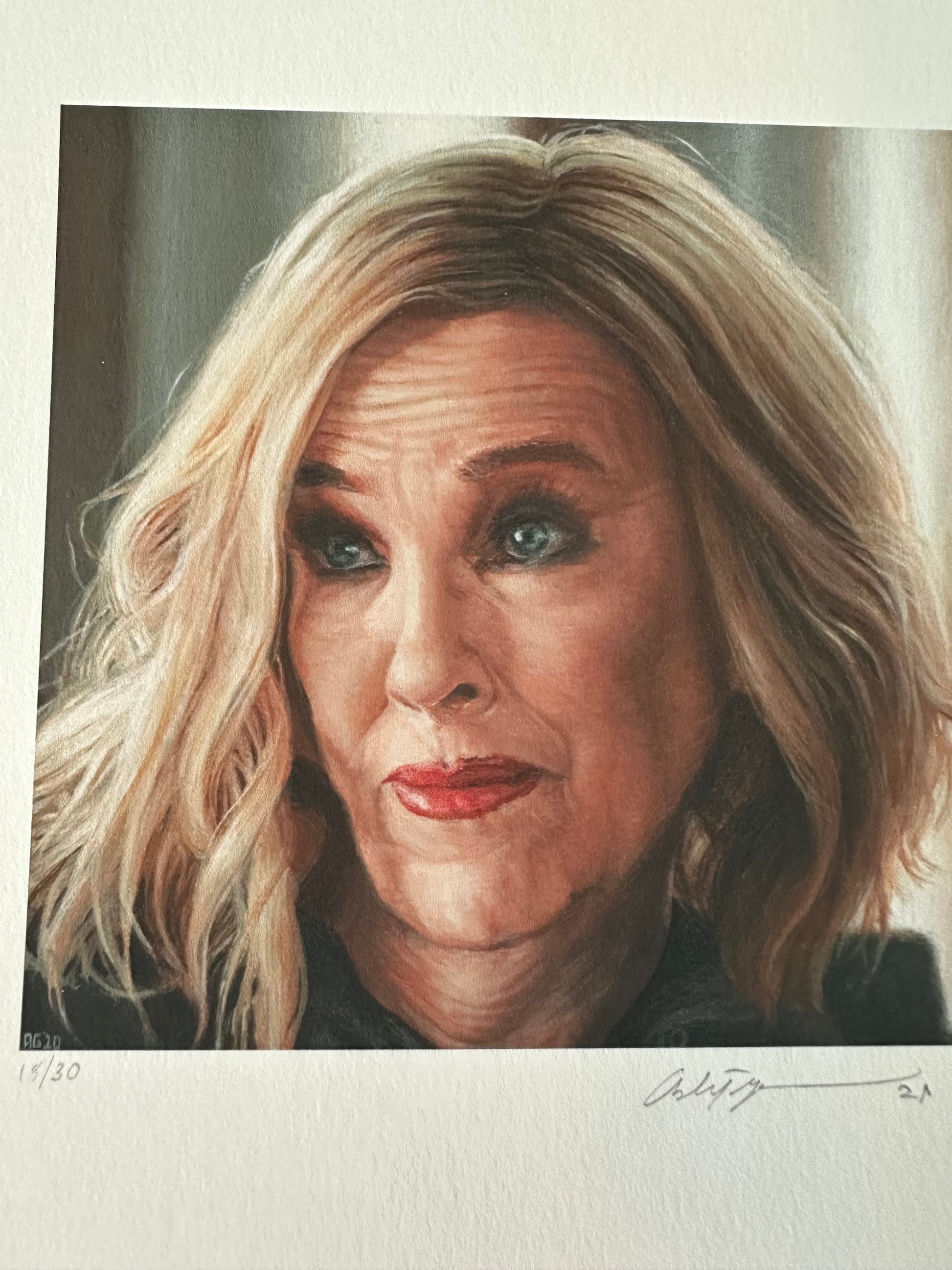 Ashton Gallagher - Schitt's Creek Rose Family Portrait Set 6x6 art print - detail image 2