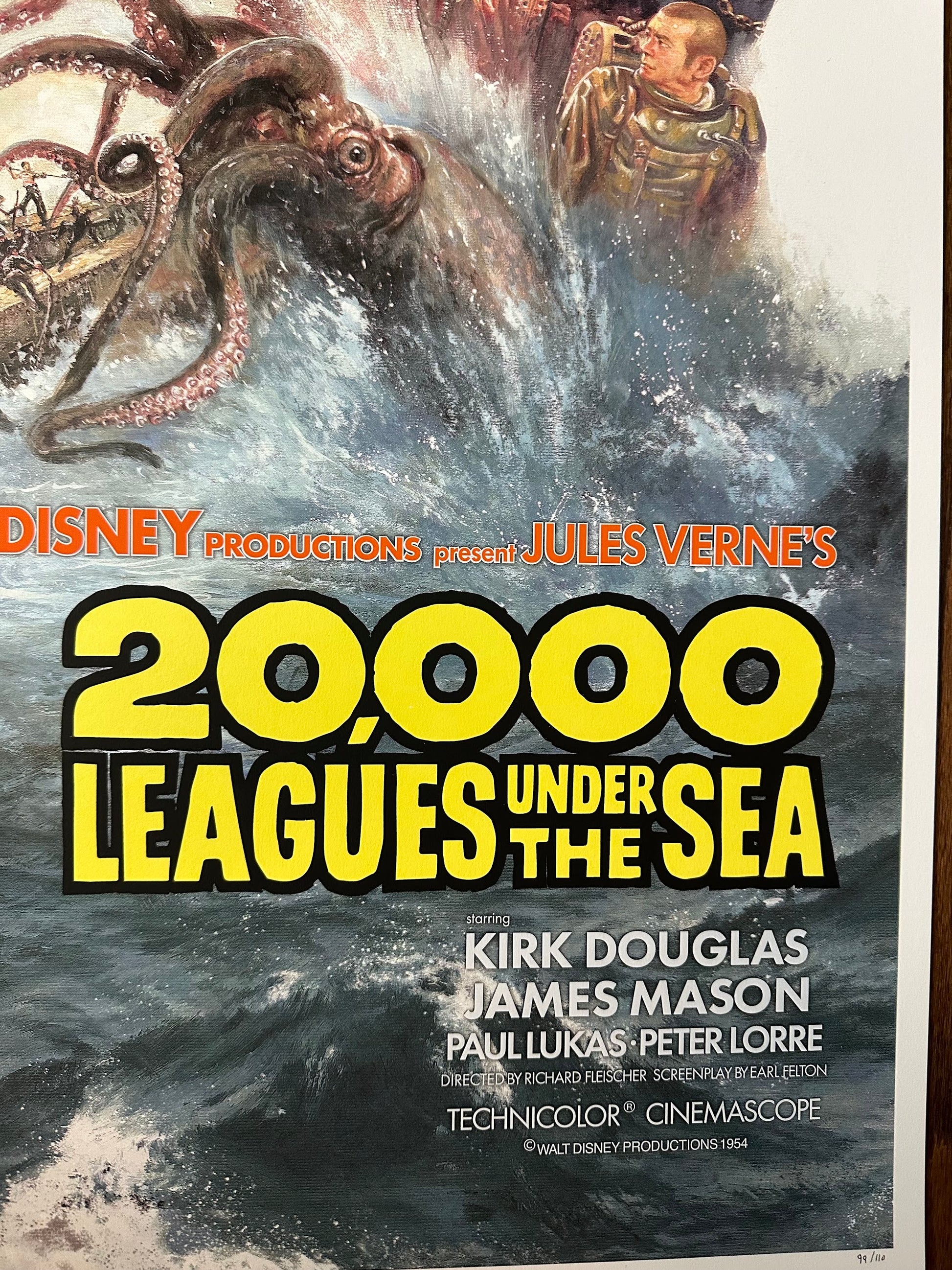 KWow - 20,000 Leagues Under the Sea 24x36 movie poster - detail image 7