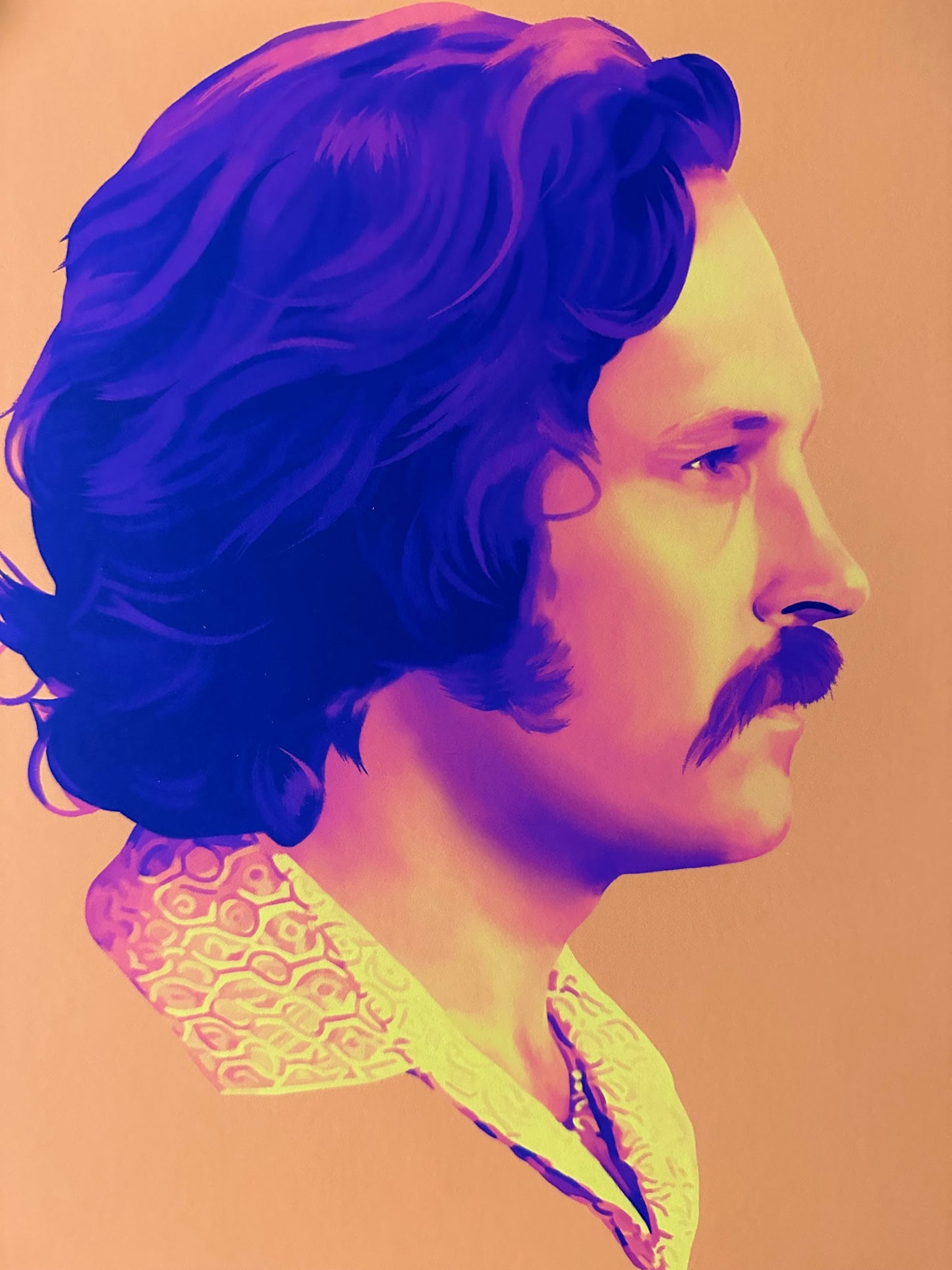 Dakota Randall - Anchorman Brian Portrait 12x12 art print - detail image 2
