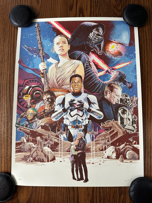 Joshua Budich - Star Wars Force Awakens 18x24 movie poster