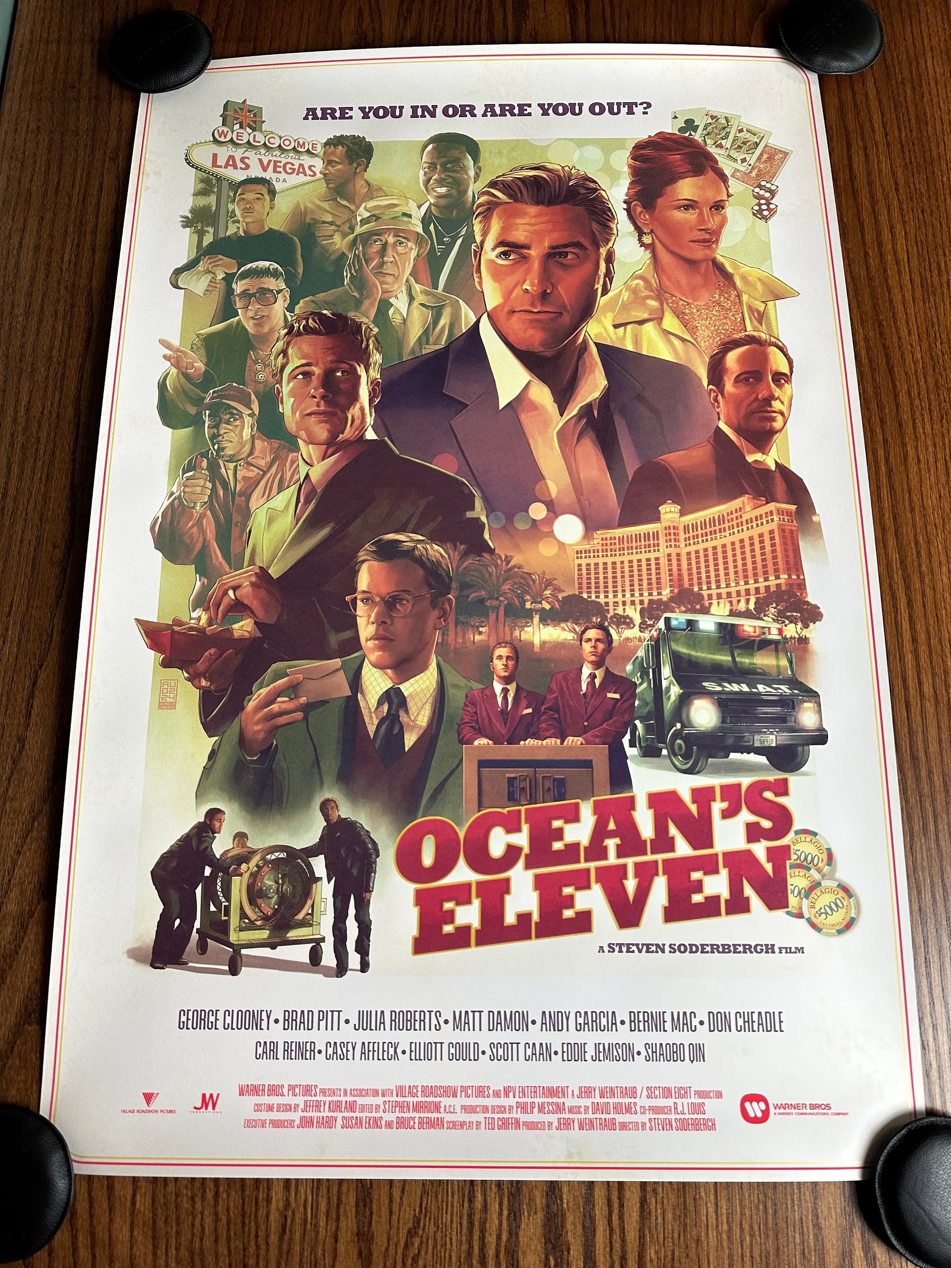 Aurelio Lorenzo - Oceans 11 24x36 movie poster