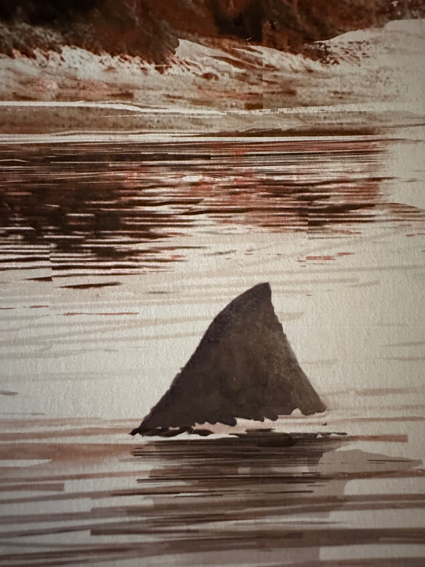 JC Richard - Jaws Amity Harbor Red Variant 10x24 movie poster - detail image 4