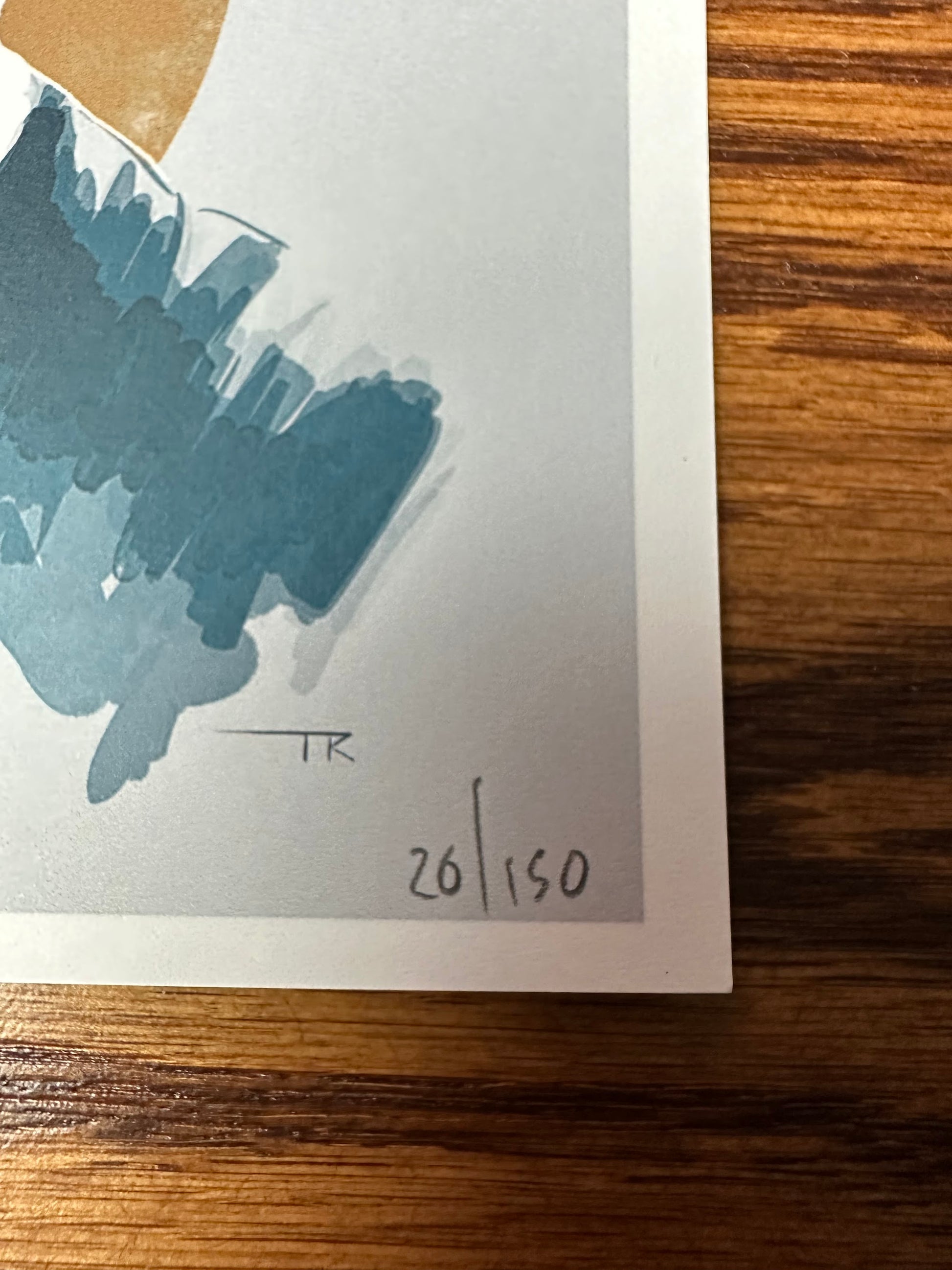 Tom Ralston - James Bond 007 Timothy Dalton Portrait 6x6 art print - detail image 3