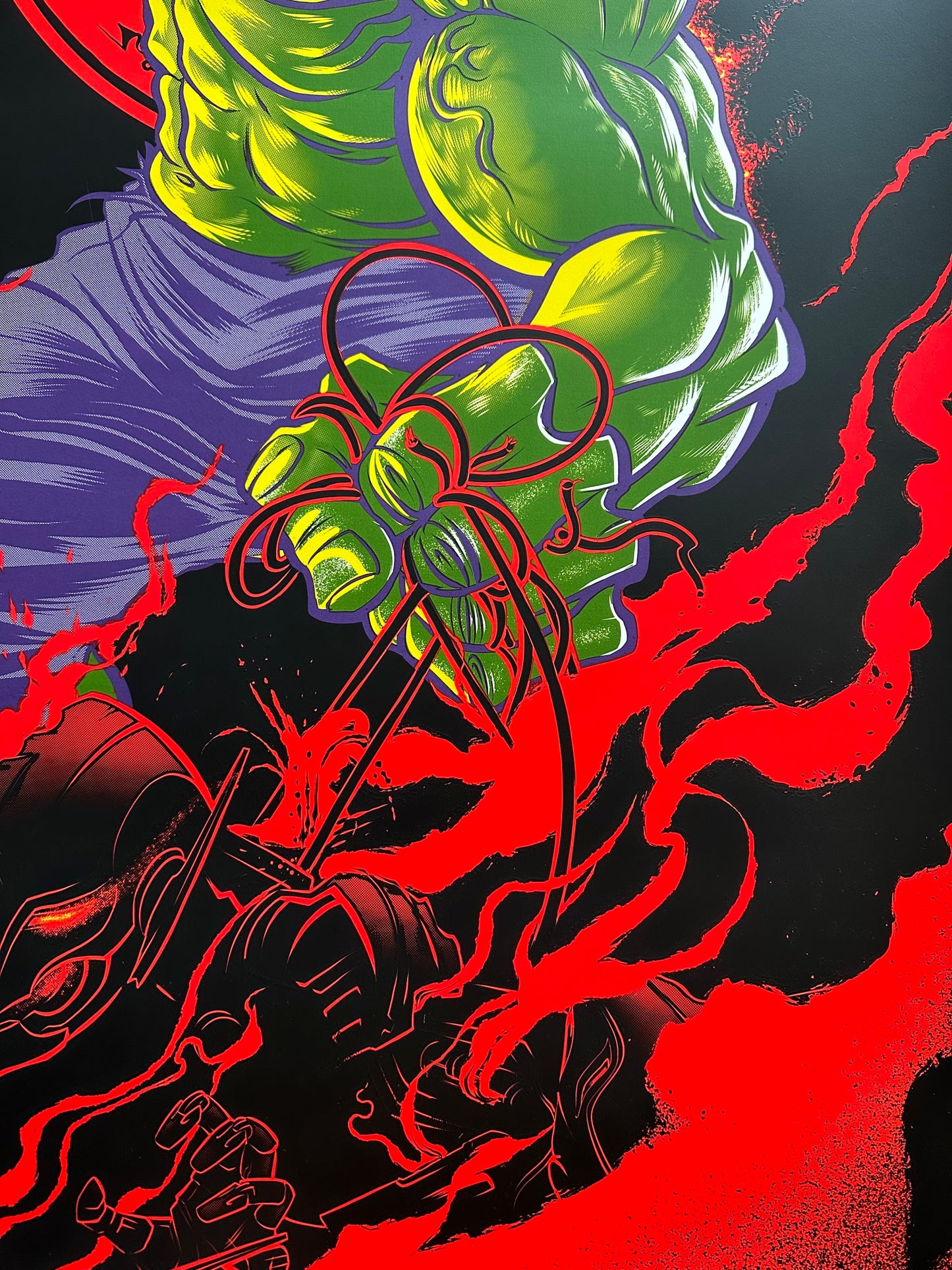 Zombie Yeti - Avengers Hulk 24x36 movie poster - detail image 5