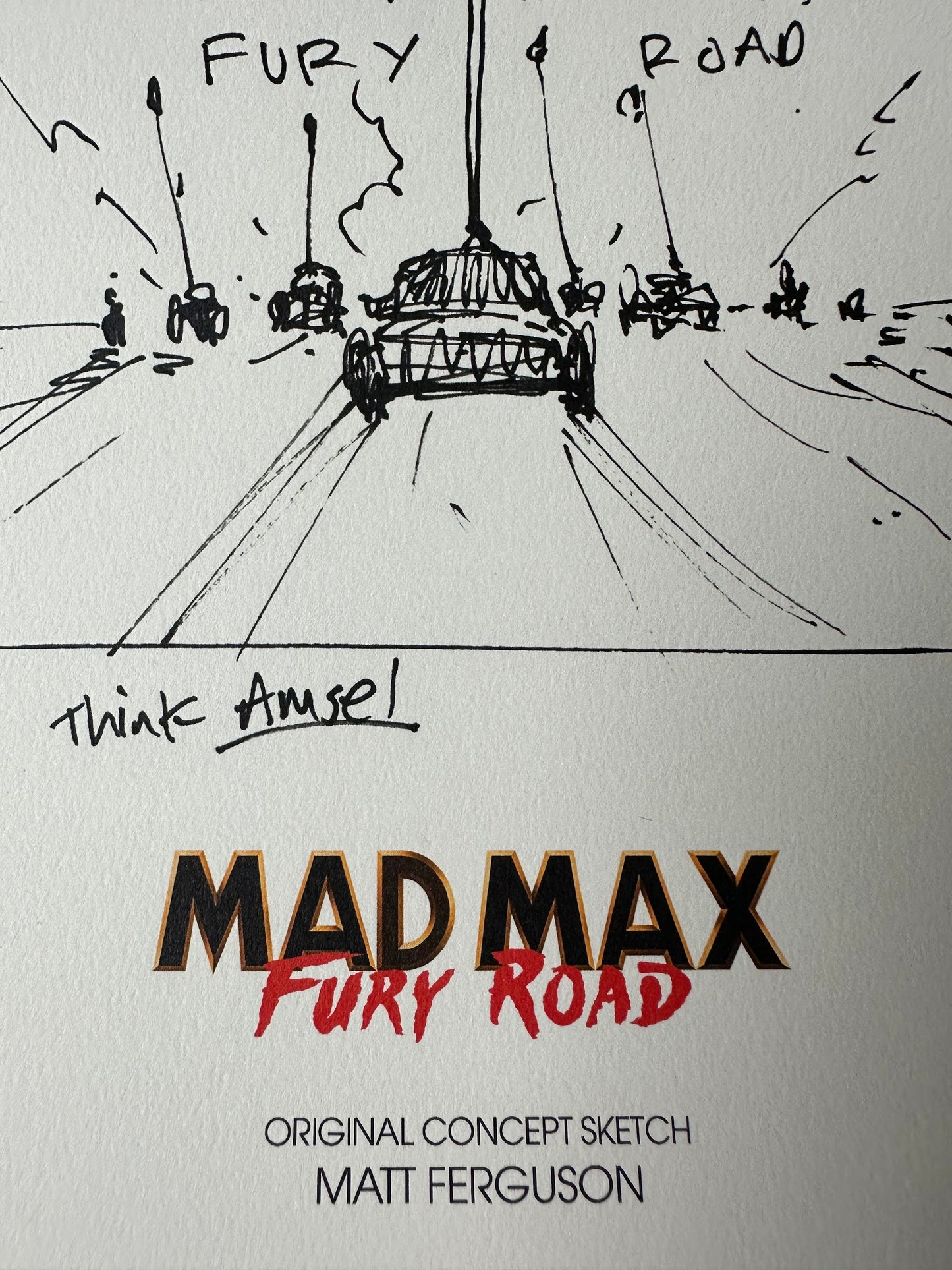 Matt Ferguson - Mad Max Concept Sketch 8.25x11.75 art print - detail image 3