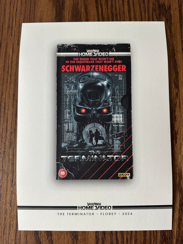Florey - Terminator Vice Press VHS Promo - 8x10 - Limited Edition Print