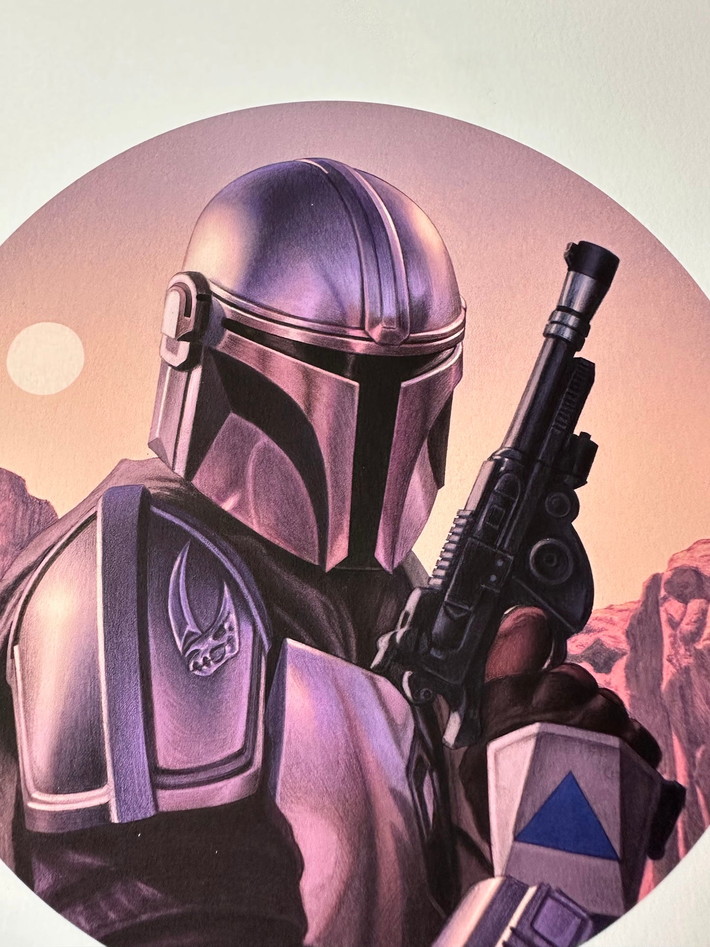 Rory Kurtz - The Mandalorian "The Way" Portrait 8x10 art print - detail image 2