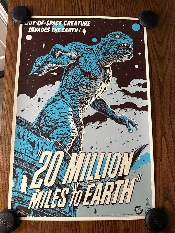 Francesco Francavilla - 20 Million Miles to Earth LE Movie Poster Art Print