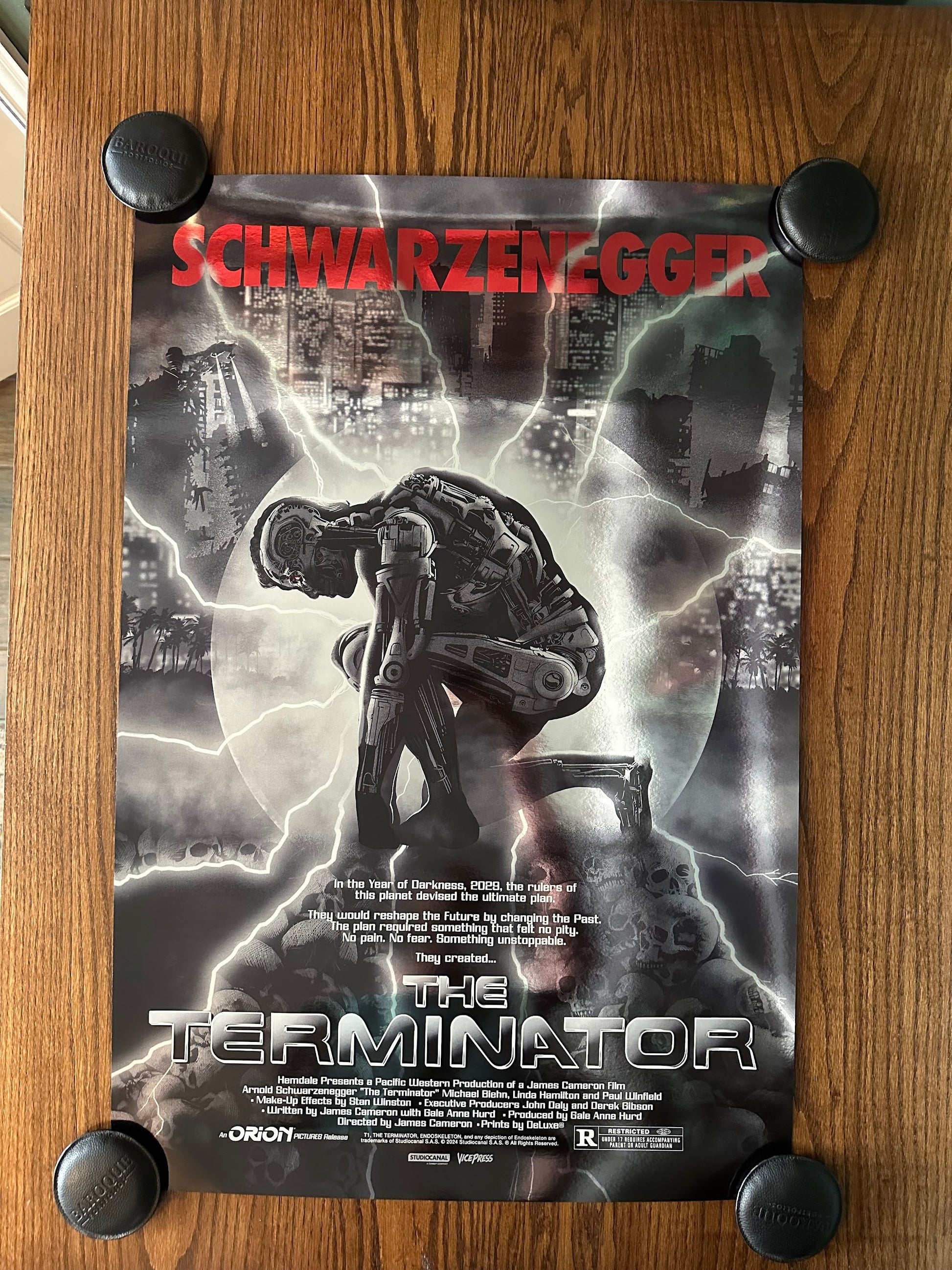 Raid71 - The Terminator Foil Variant 24x36 movie poster