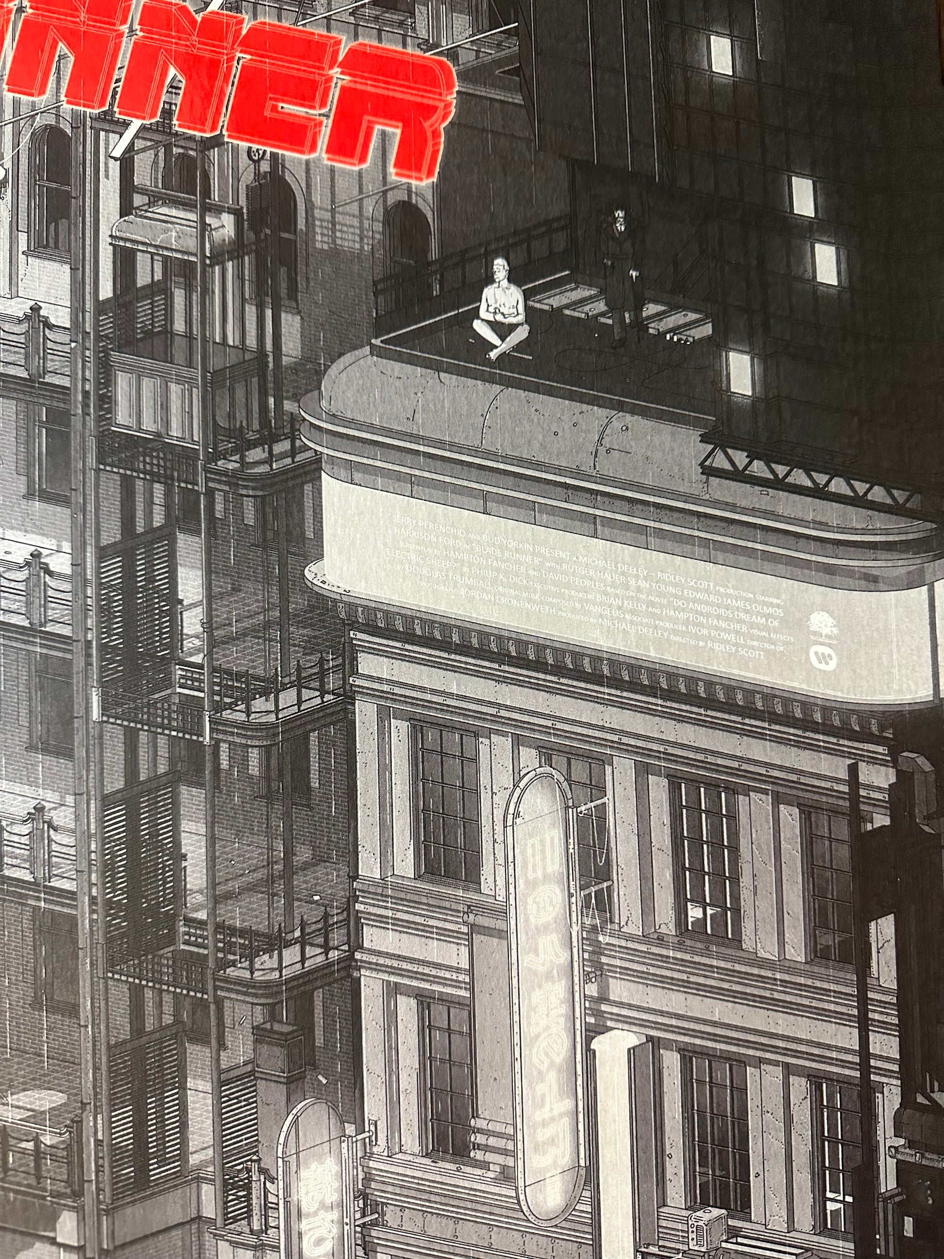 Doug John Miller - Blade Runner B&W Variant 24x36 movie poster - detail image 4