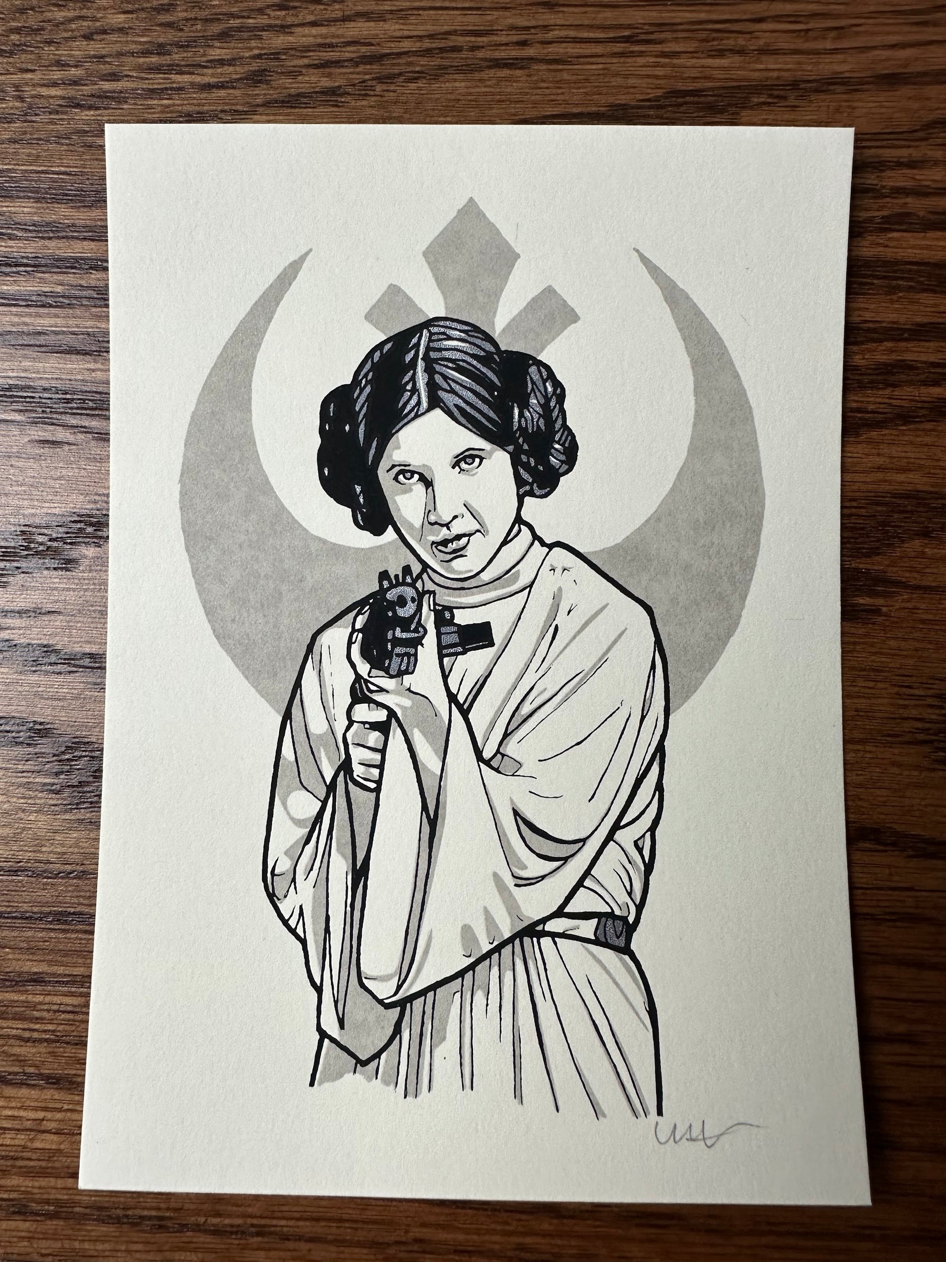 New Flesh - Princess Leia Handbill 5x7 art print