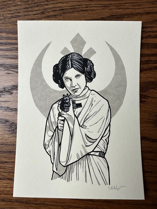 New Flesh - Princess Leia Handbill 5x7 art print