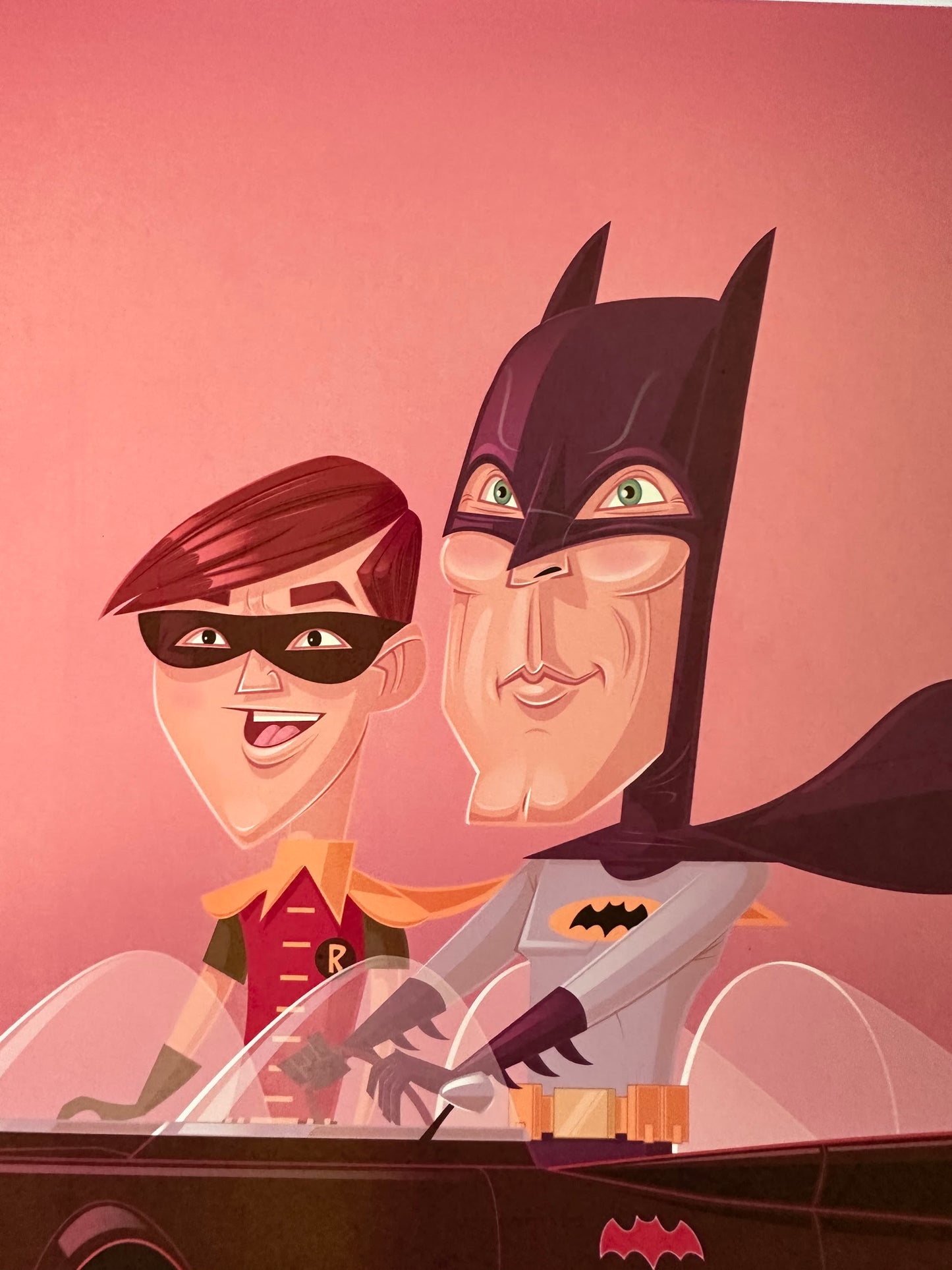 James Gilleard - Batman & Robin 11.7x16.5 art print - detail image 2