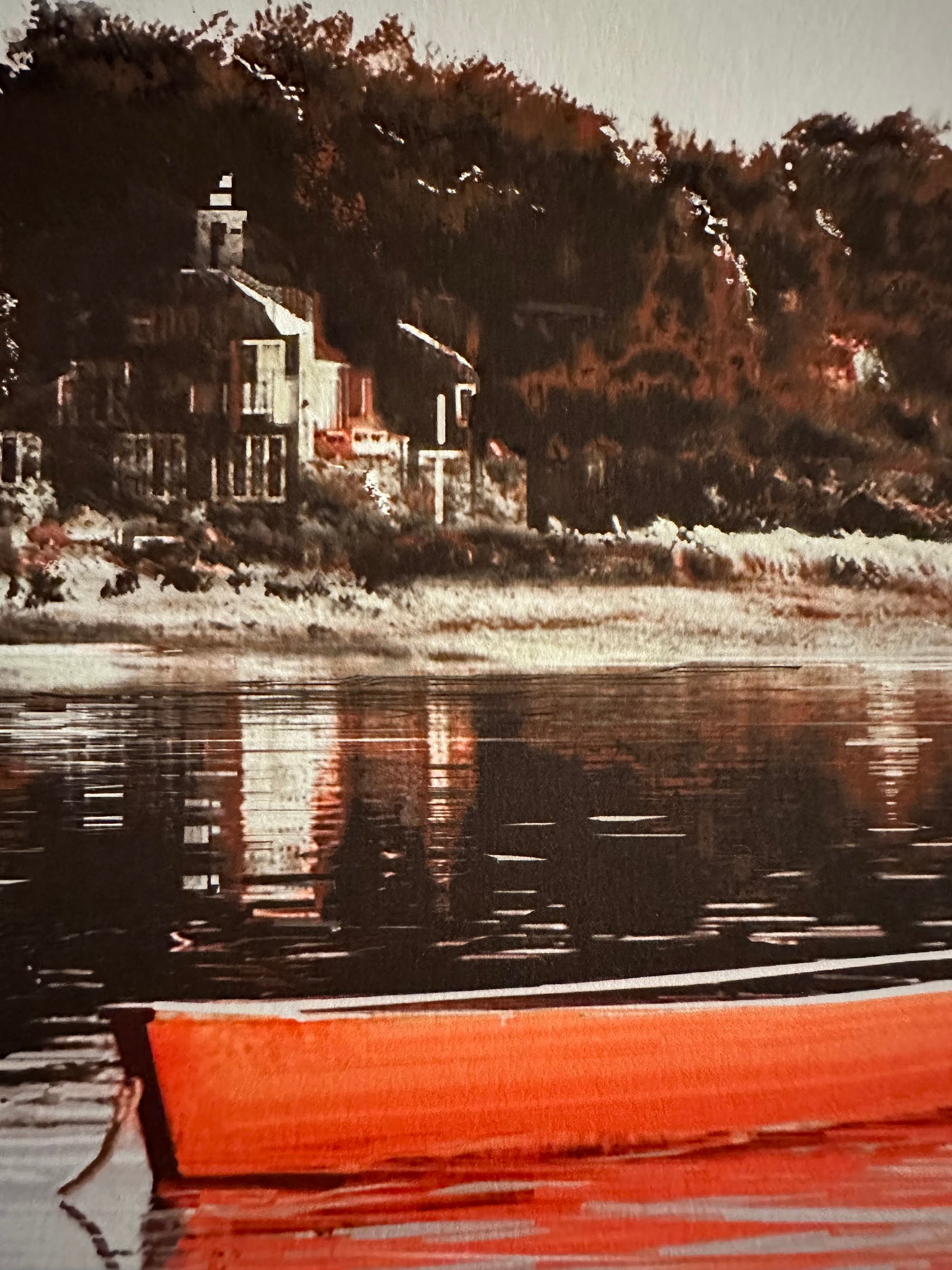 JC Richard - Jaws Amity Harbor Red Variant 10x24 movie poster - detail image 5