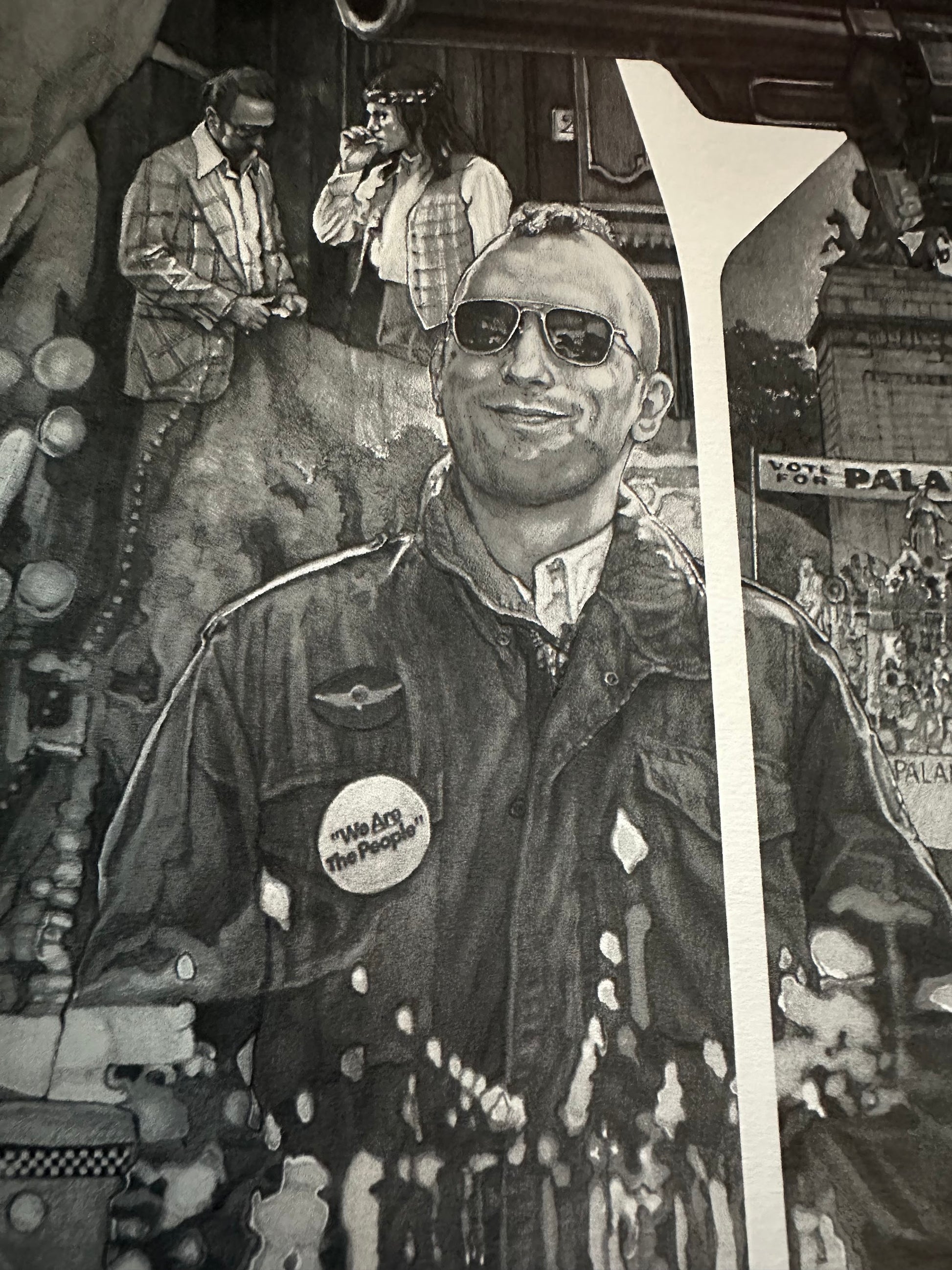 Krzysztof Domardzki - Taxi Driver Pencil Variant 36x24 movie poster - detail image 5