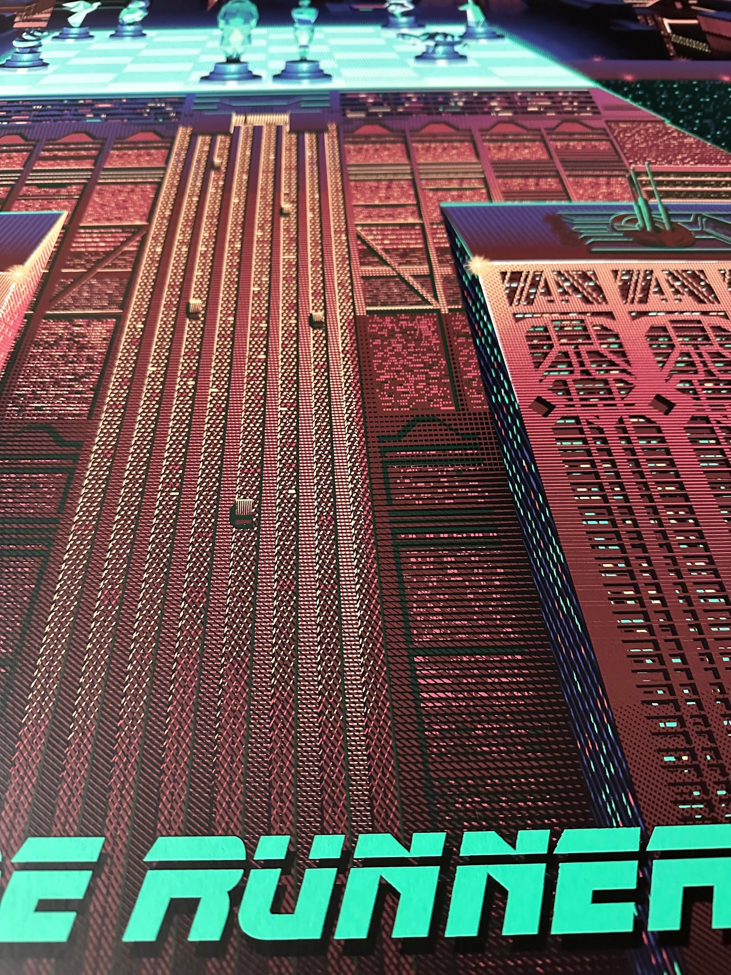 Laurent Durieux - Blade Runner "The Final Chess Game" 24x36 movie poster - detail image 5