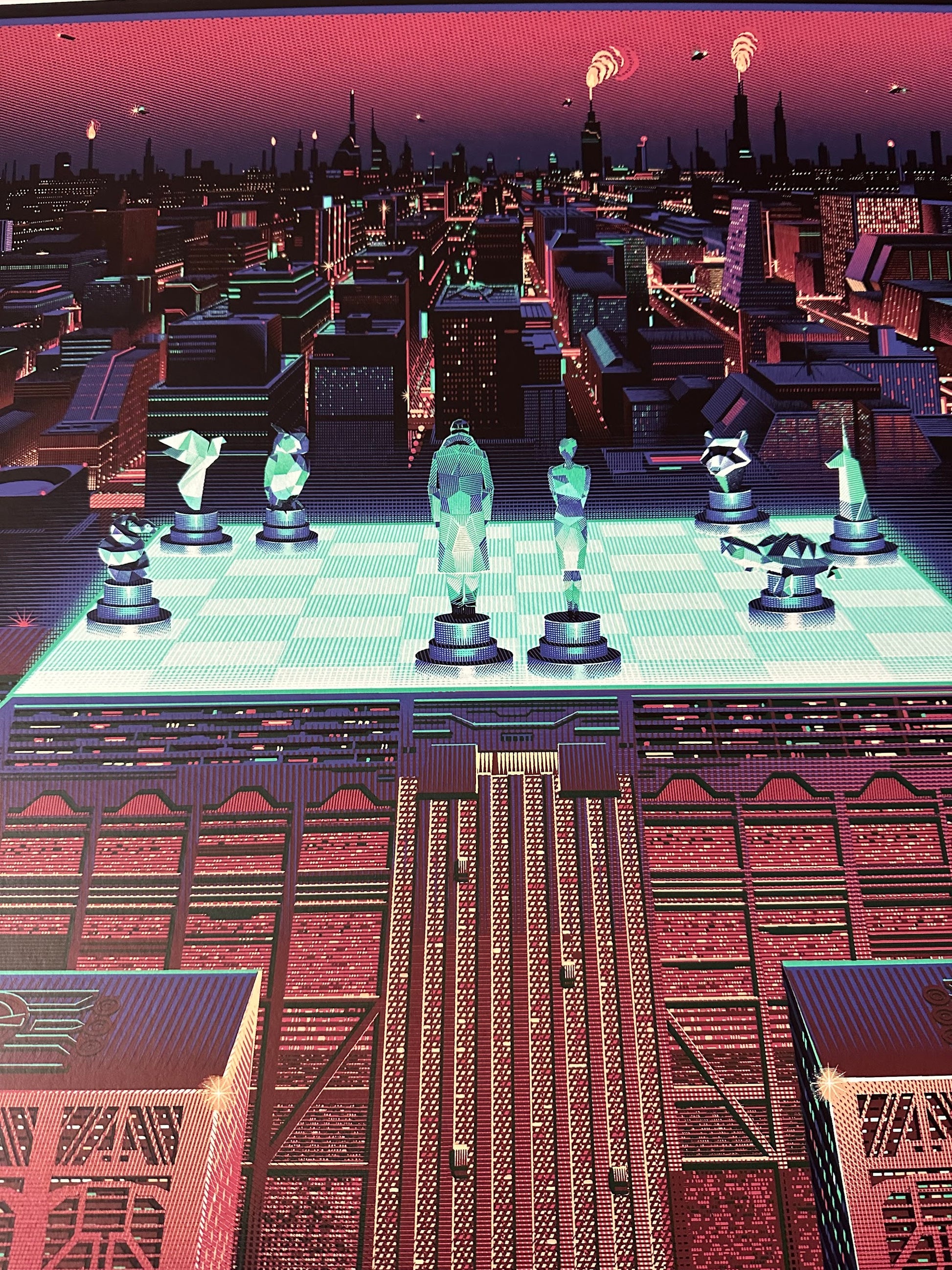 Laurent Durieux - Blade Runner "The Final Chess Game" 24x36 movie poster - detail image 3