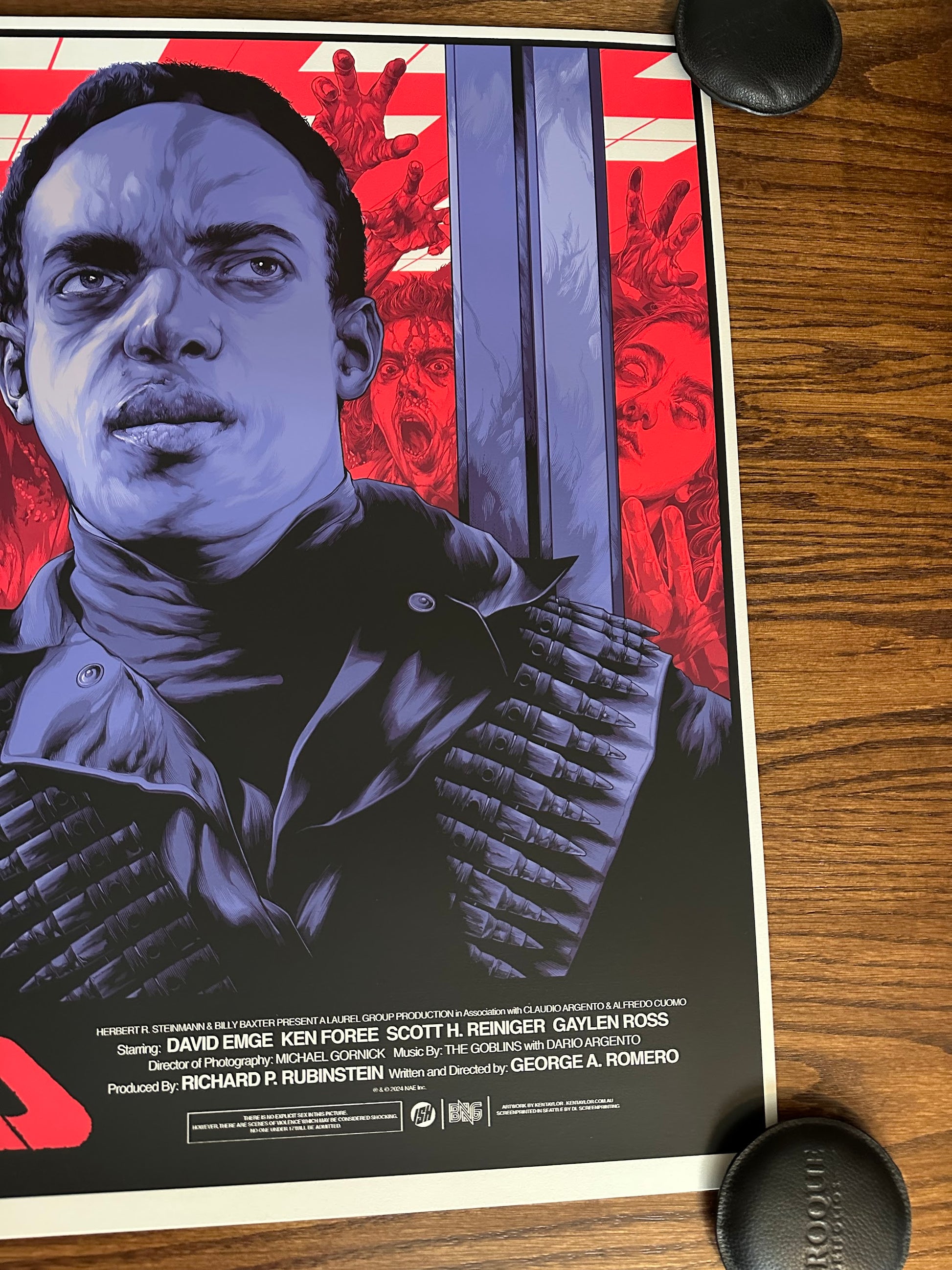 Ken Taylor - Dawn of Dead Variant 36x24 movie poster - detail image 4