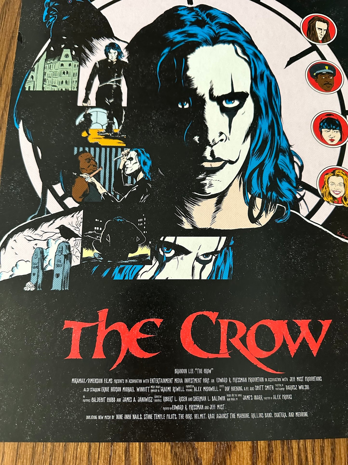 Van Saiyan - The Crow 16.5x11.7 art print - detail image 5