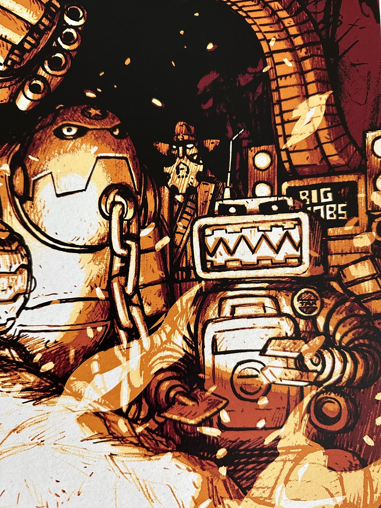 Nick Derington - ABC Warriors 50x70cm movie poster - detail image 3