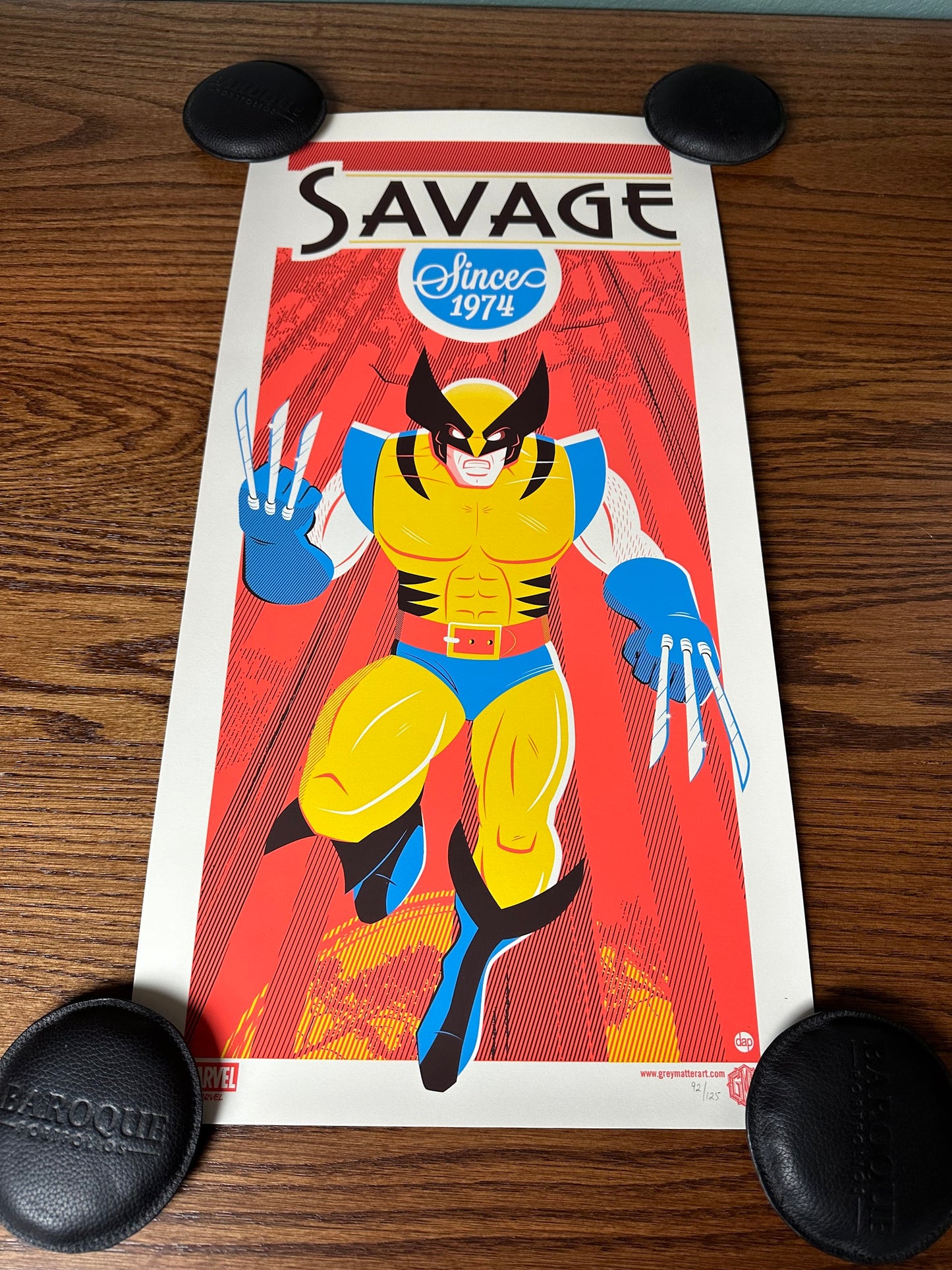 Dave Perillo - Wolverine 12x24 movie poster