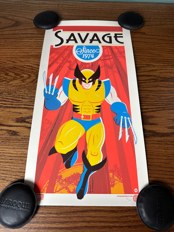 Dave Perillo - Wolverine Limited Edition Poster Art Print - 12 x 24