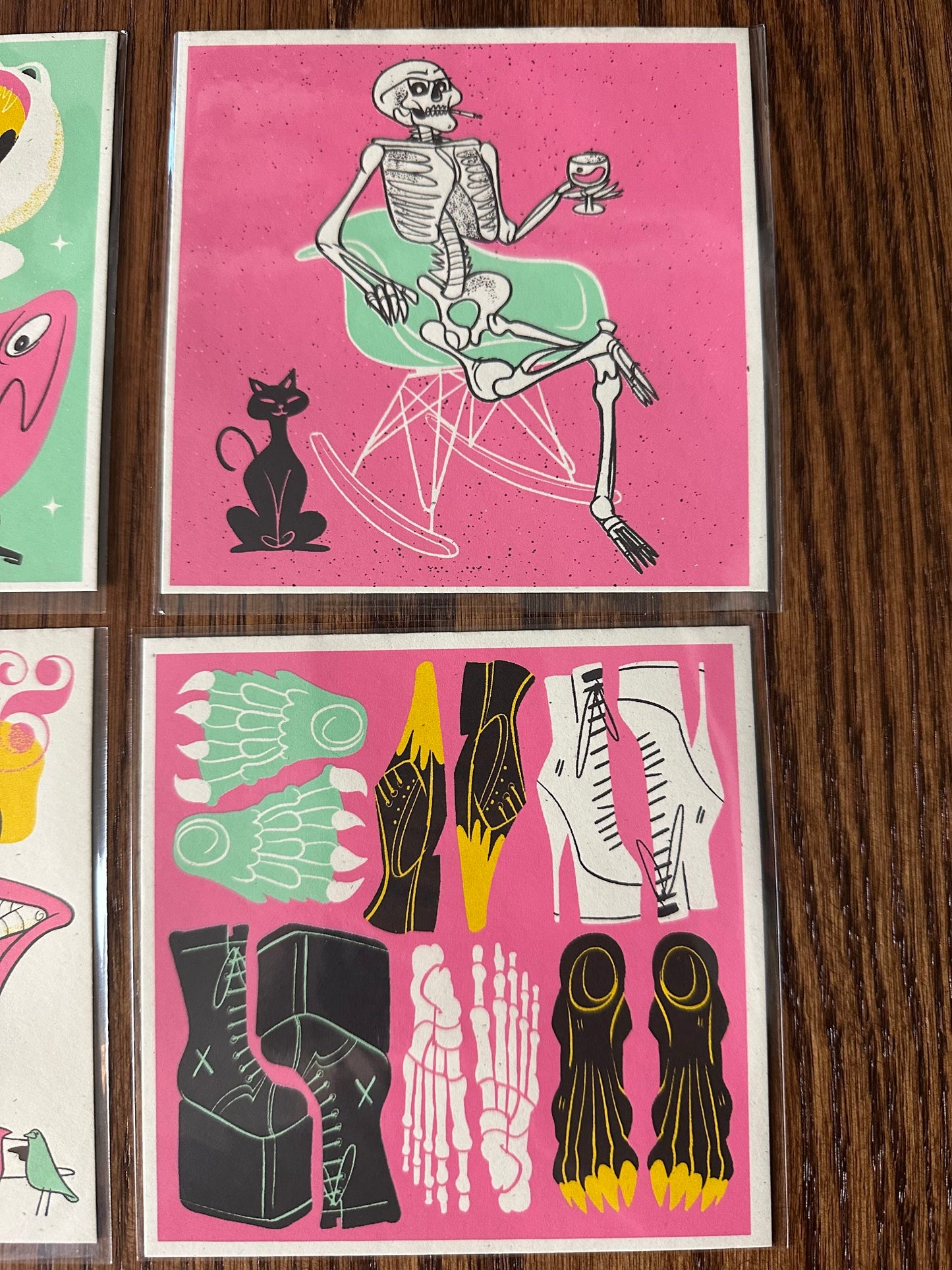 Anthony Petrie - Mod Squad Halloween Portrait Set of 6 5x5 art print - detail image 3