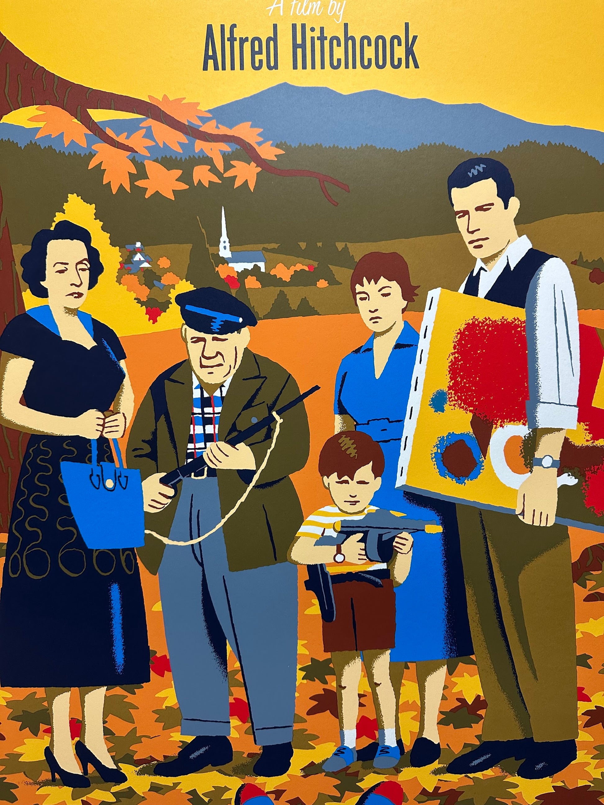 David Merveille - The Trouble with Harry 24x36 movie poster - detail image 3