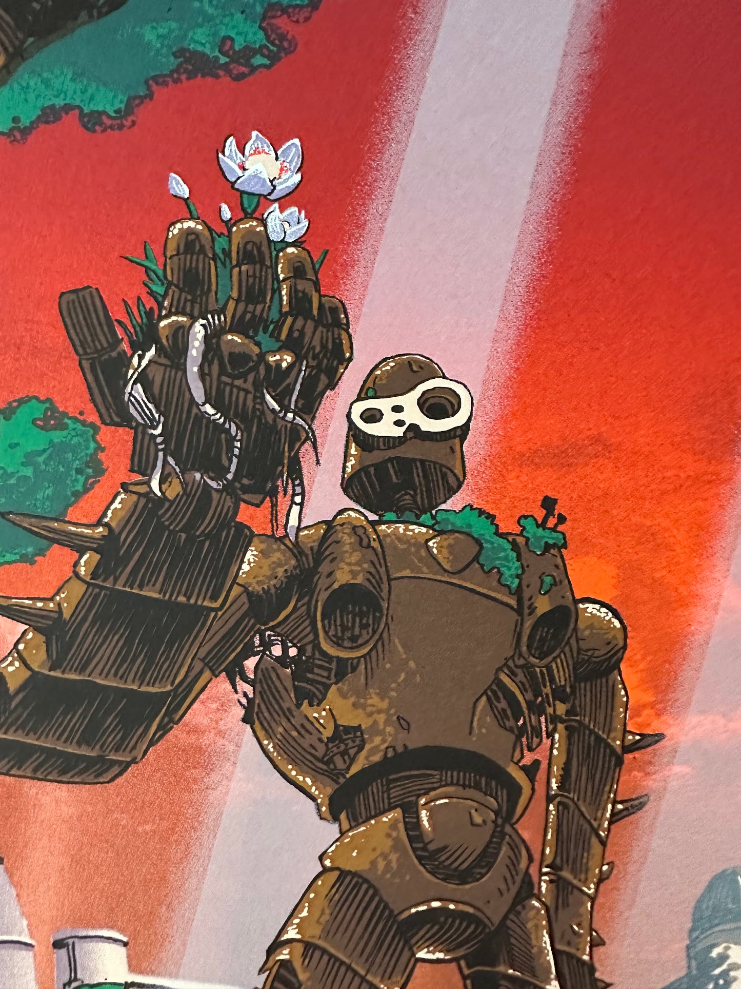 Tim Doyle - Miyazaki Castle in the Sky 18x24 art print - detail image 2