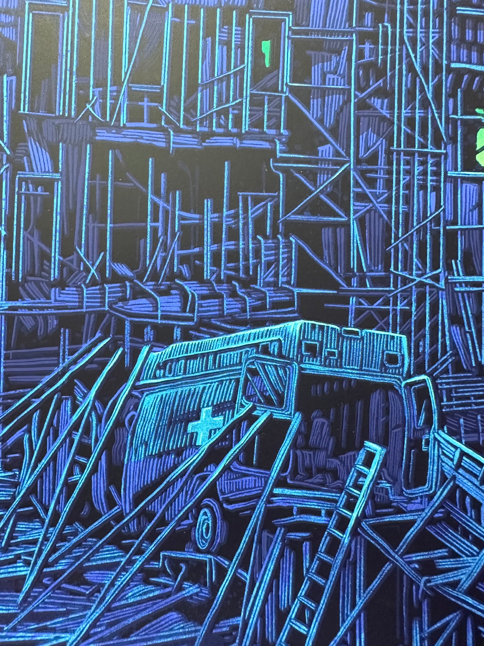 Daniel Danger - Disney Castle "To All That Come to the Happy Place" Green Variant 24x36 movie poster - detail image 5