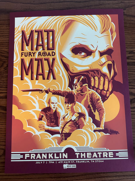 Ryan Brinkerhoff - Mad Max Fury Road 18x24 movie poster