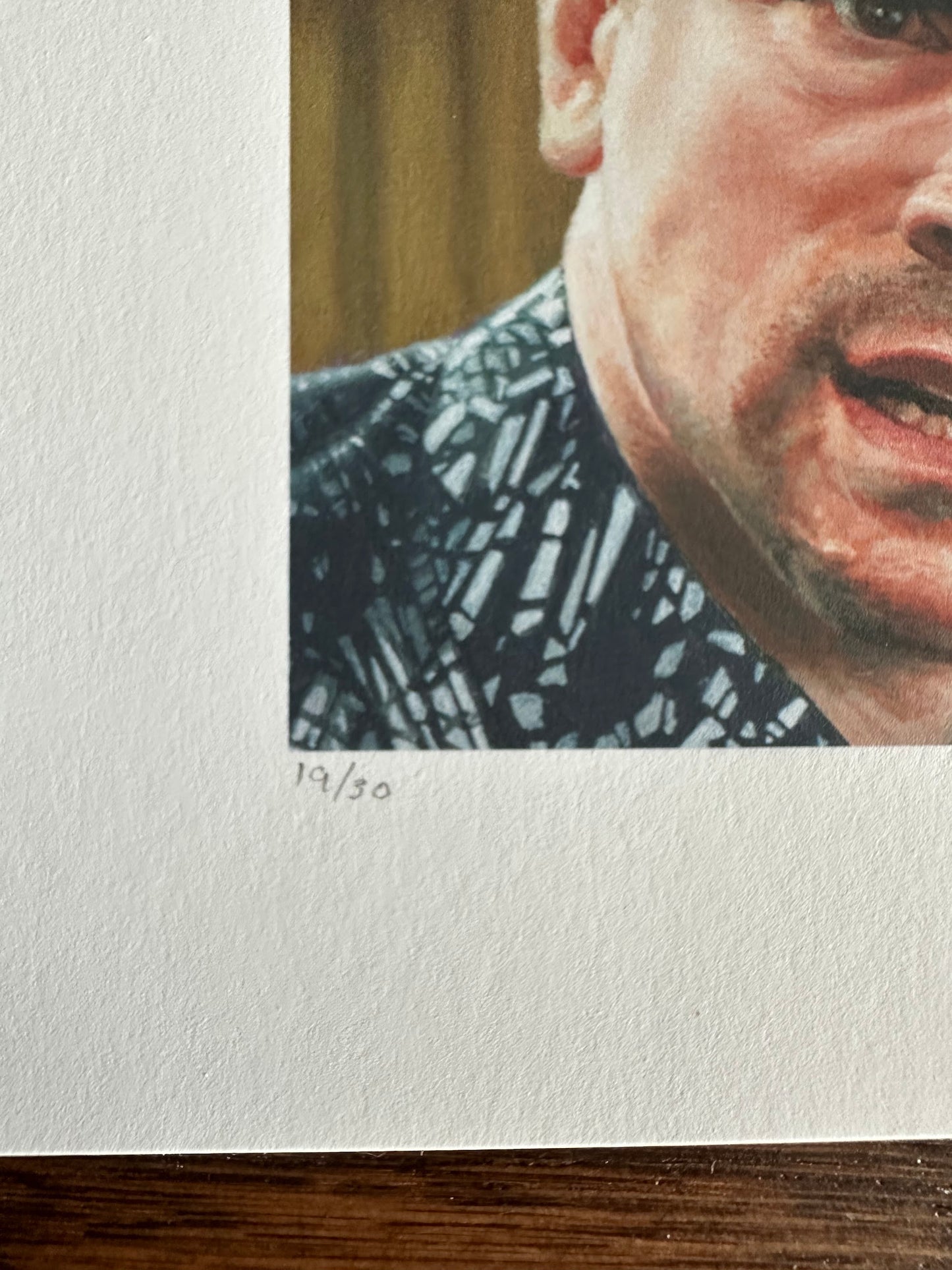 Ashton Gallagher - Schitt's Creek David Rose Portrait 6x6 art print - detail image 2