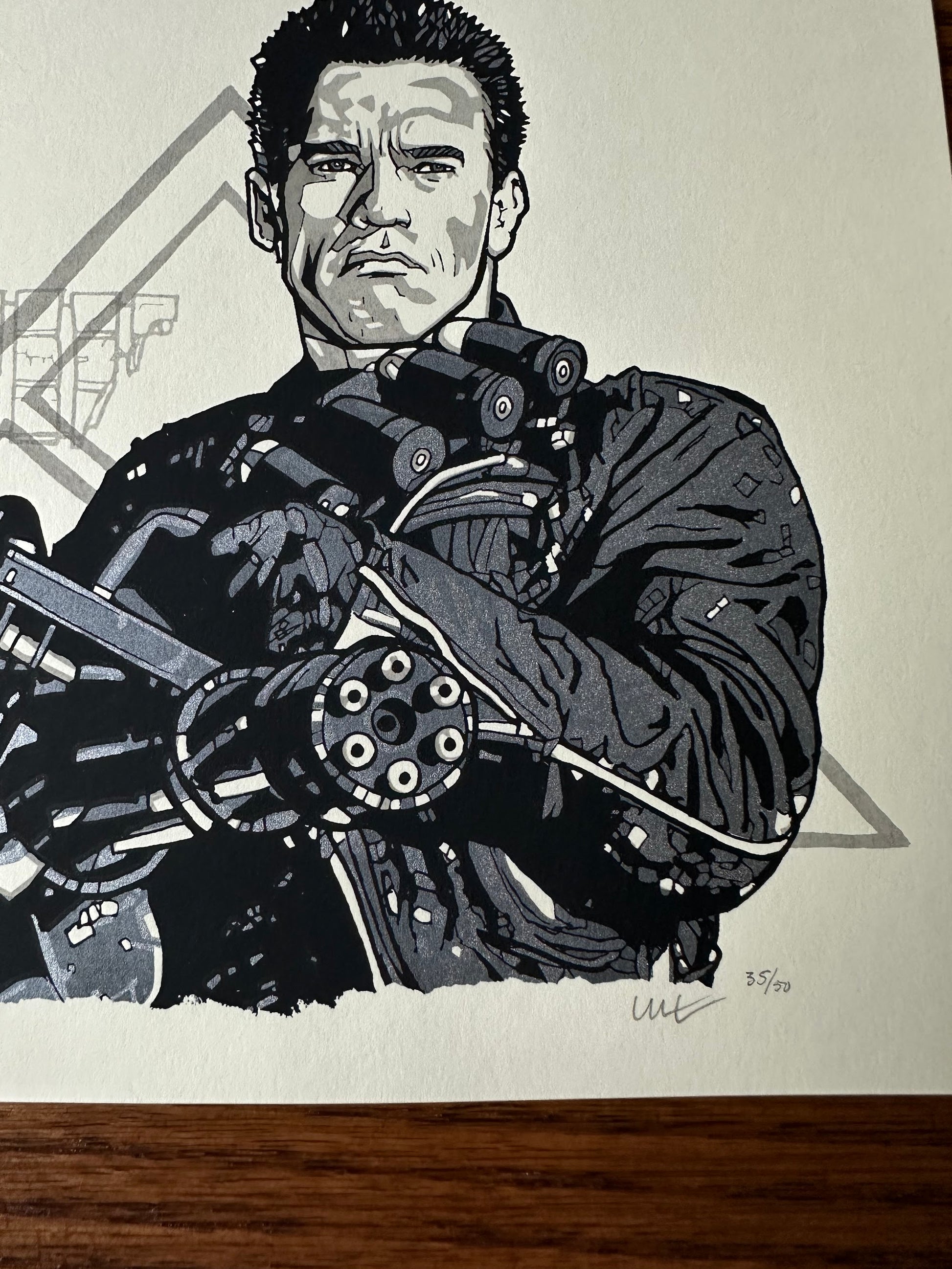 New Flesh - The Terminator 10x8 art print - detail image 3