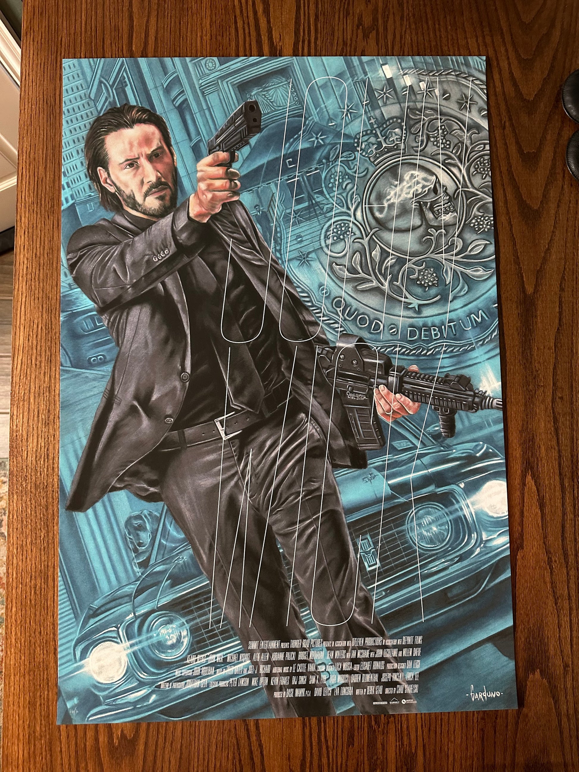 Victor Garduno - John Wick 24x36 movie poster