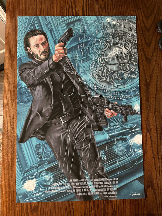 Victor Garduno - John Wick 24x36 movie poster