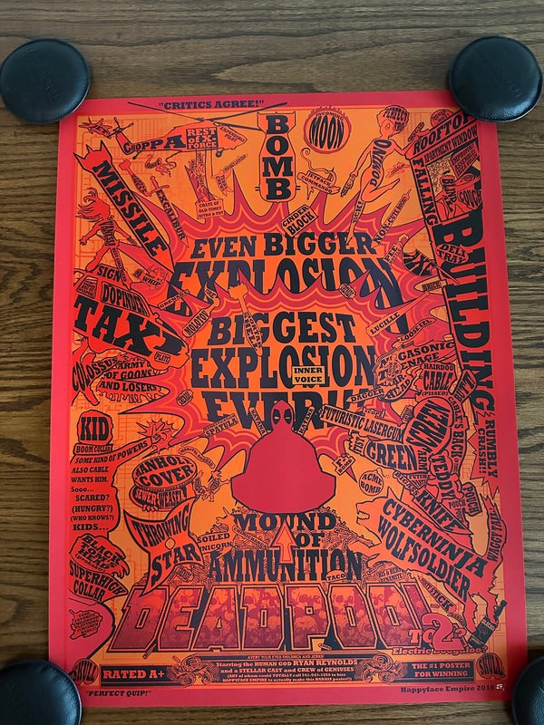 EJR - Deadpool 2 Limited Edition Poster Art Print - 18 x 24