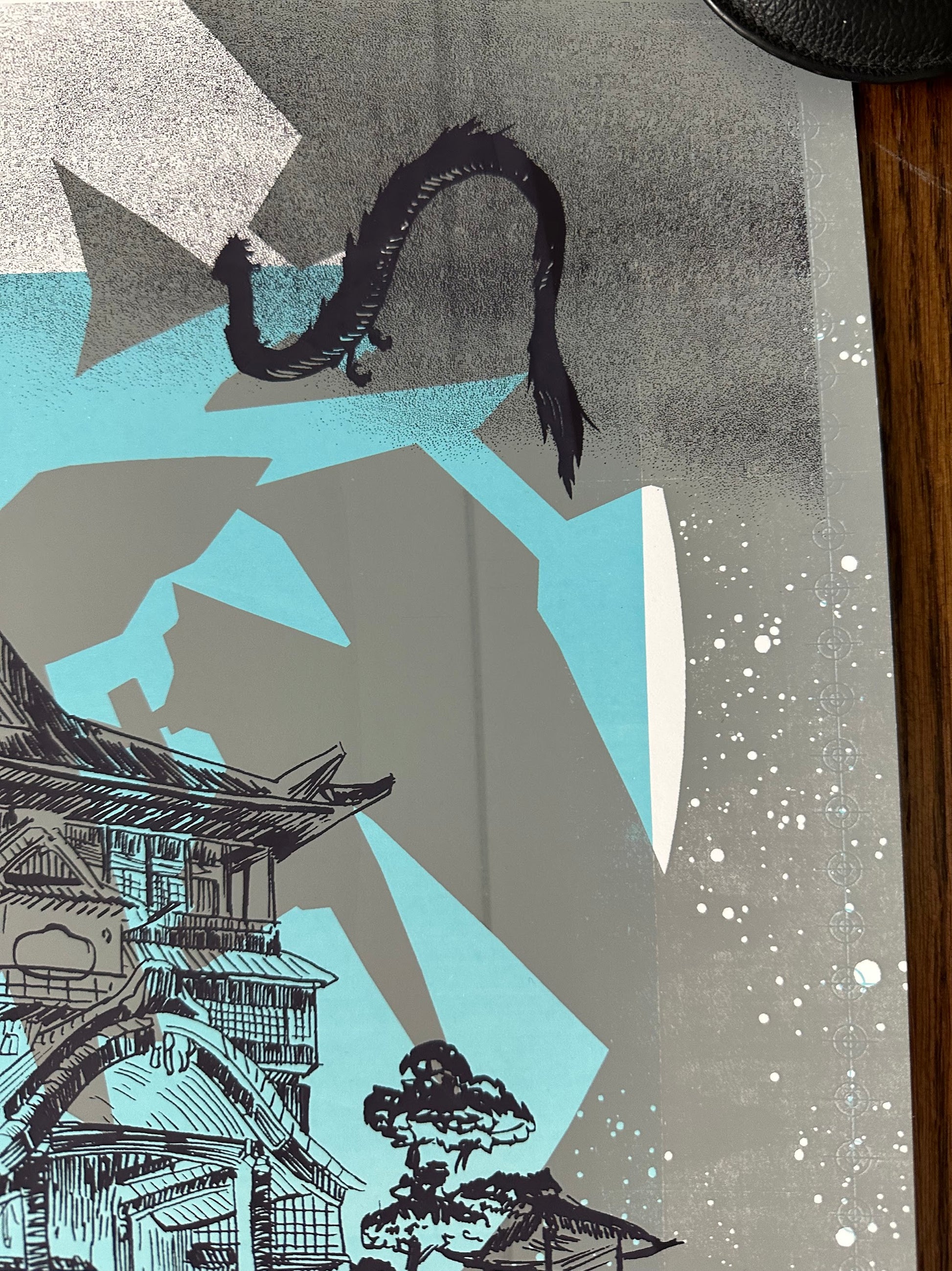 Nakatomi Inc - Studio Ghibli House Test Print 18x24 art print - detail image 4