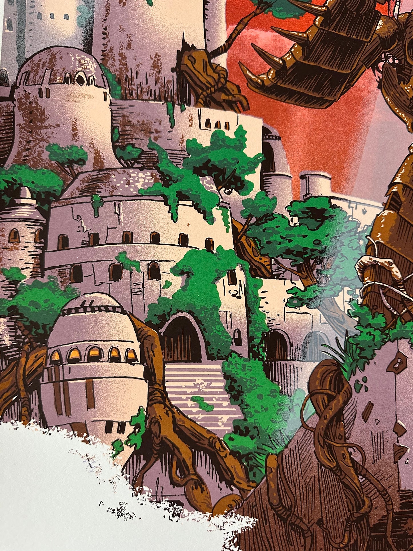 Tim Doyle - Miyazaki Castle in the Sky 18x24 art print - detail image 4